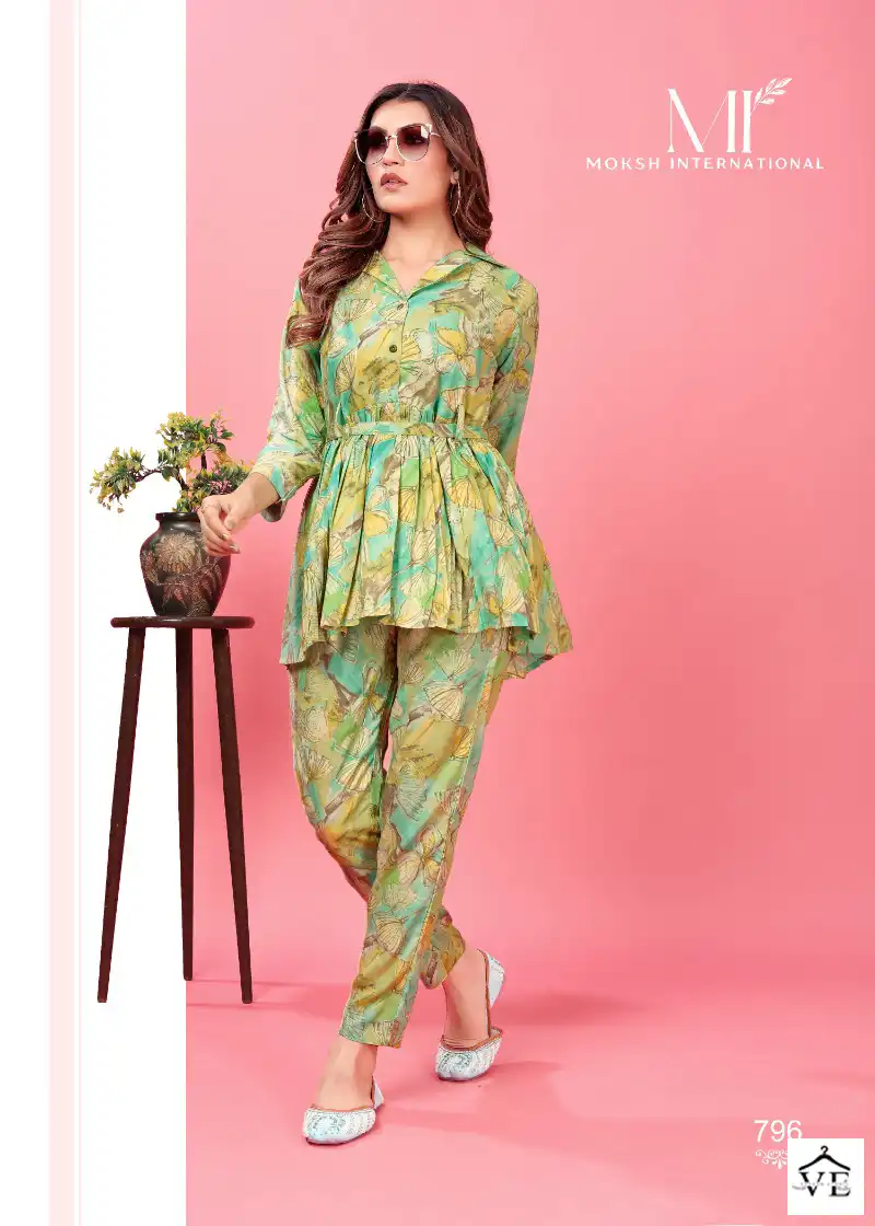 Moksh Co-Ord Queen Premium Rayon Wholesale Co-Ord Set Catalog — Wholesale Kurtis, MPA wholesale from Surat — view 7