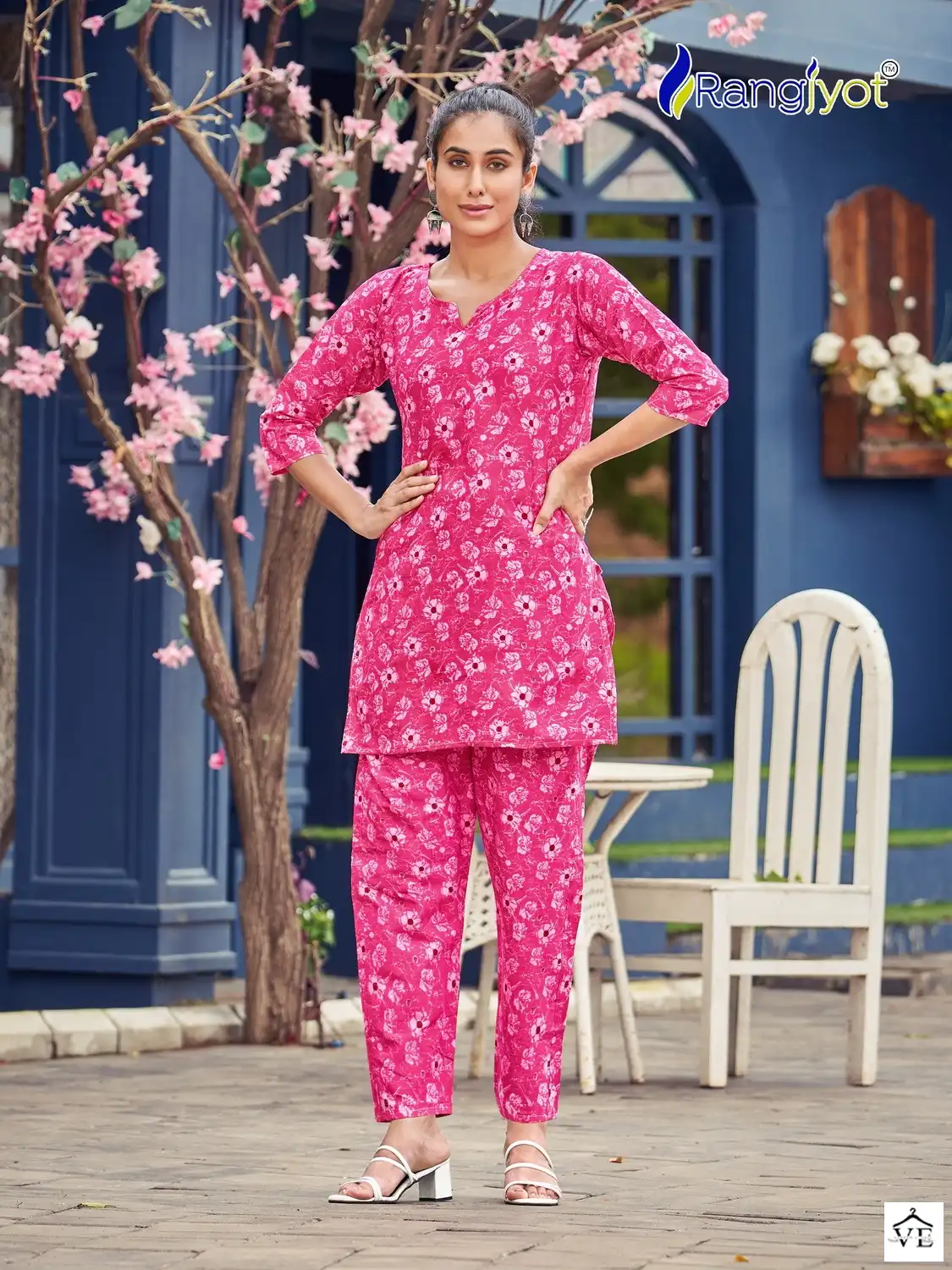 Rangjyot Cotton Naya Cotton 72-72 Print Wholesale Kurti With Pant Catalog — Wholesale Kurtis, MPA wholesale from Surat - Gallery Image 4