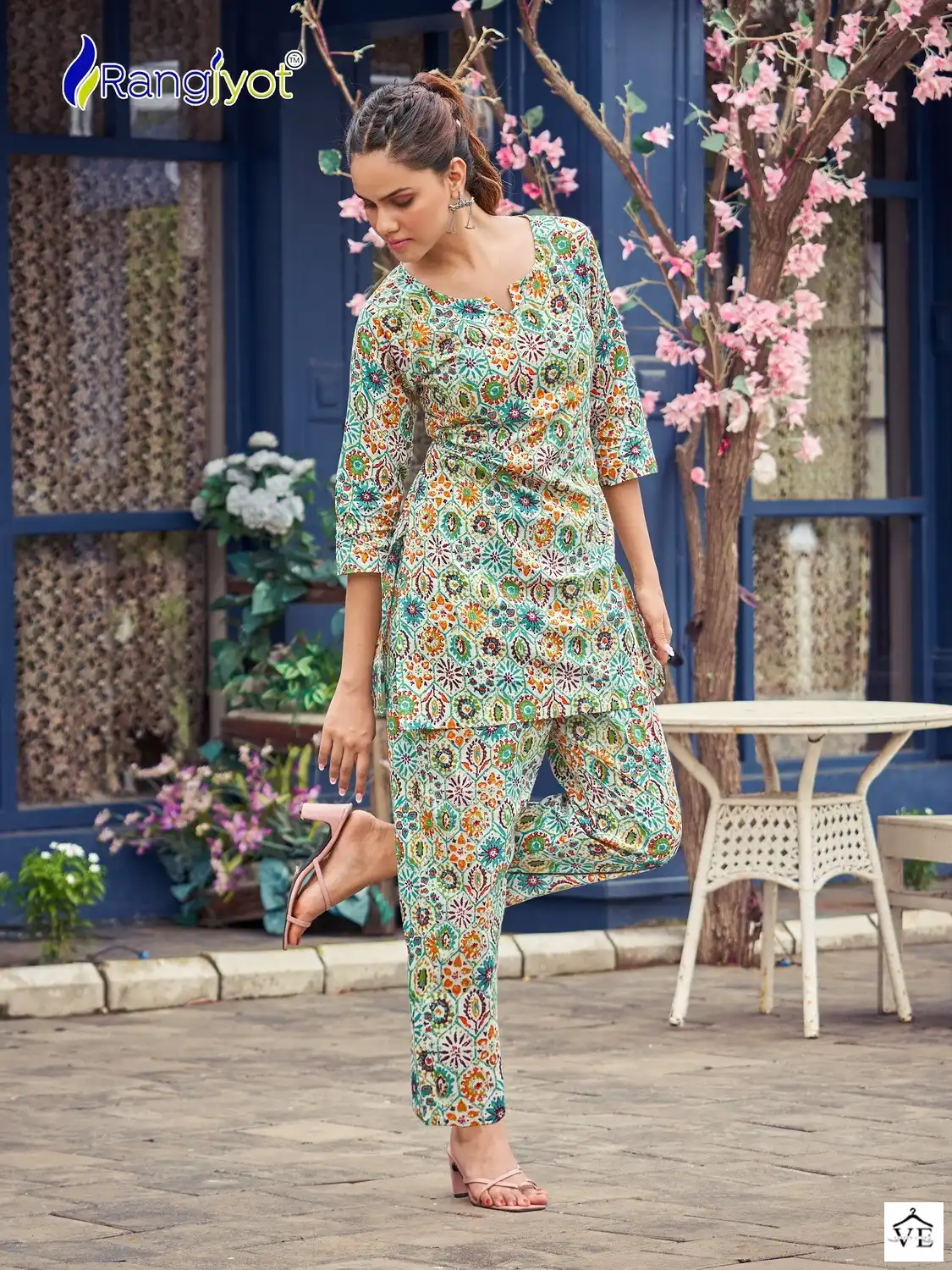 Rangjyot Cotton Naya Cotton 72-72 Print Wholesale Kurti With Pant Catalog — Wholesale Kurtis, MPA wholesale from Surat - Gallery Image 5