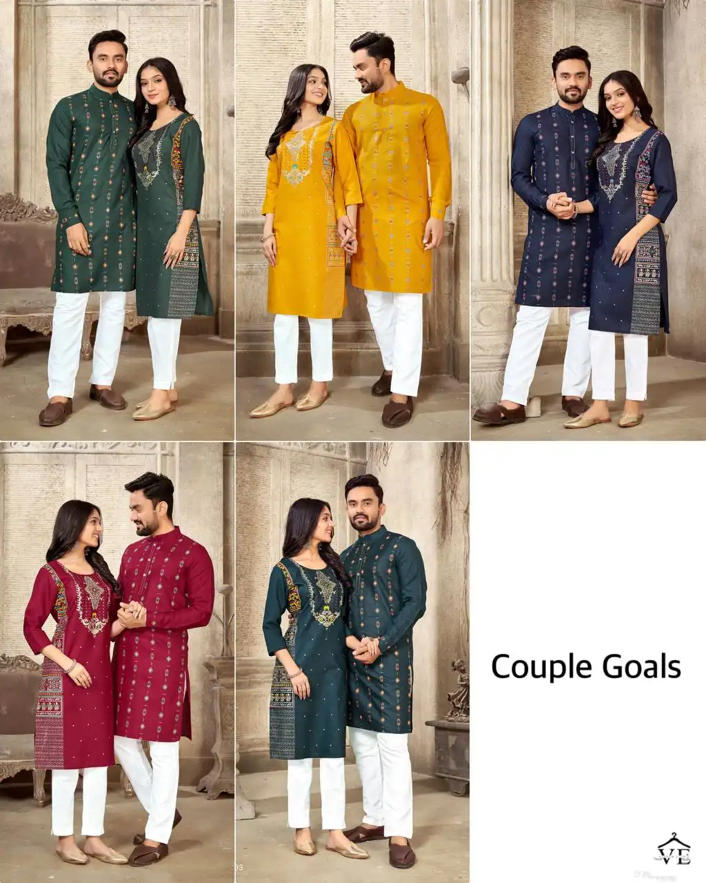 VE Couple Goals Nx Pure Cotton Wholesale Kurta Pajama Catalog — Wholesale Kurtis, MPA wholesale from Surat — view 8