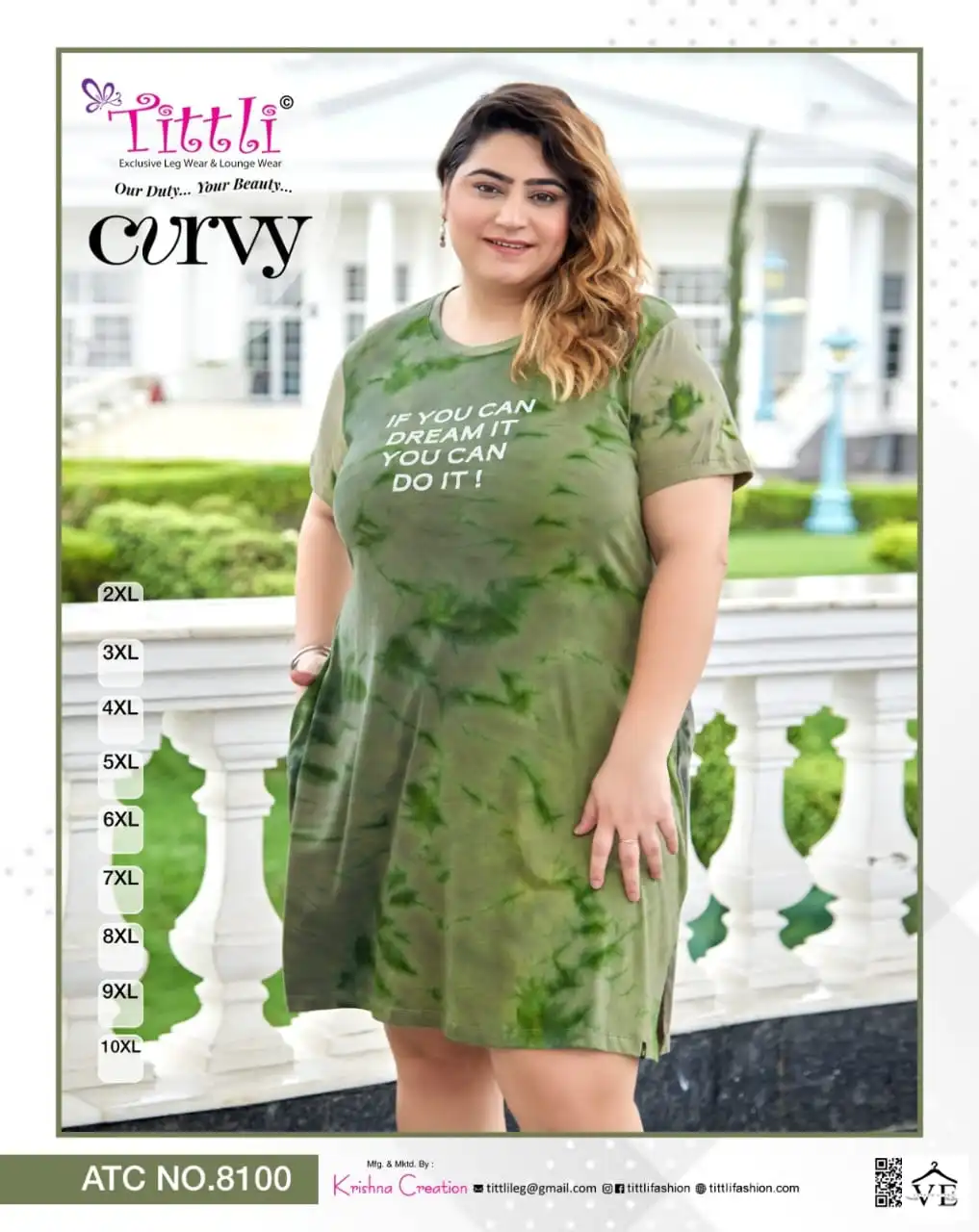 Vardan Ethnic Curvy Cotton Wholesale Big Size Long T-Shirts Catalog — Wholesale Kurtis, MPA wholesale from Surat — view 5