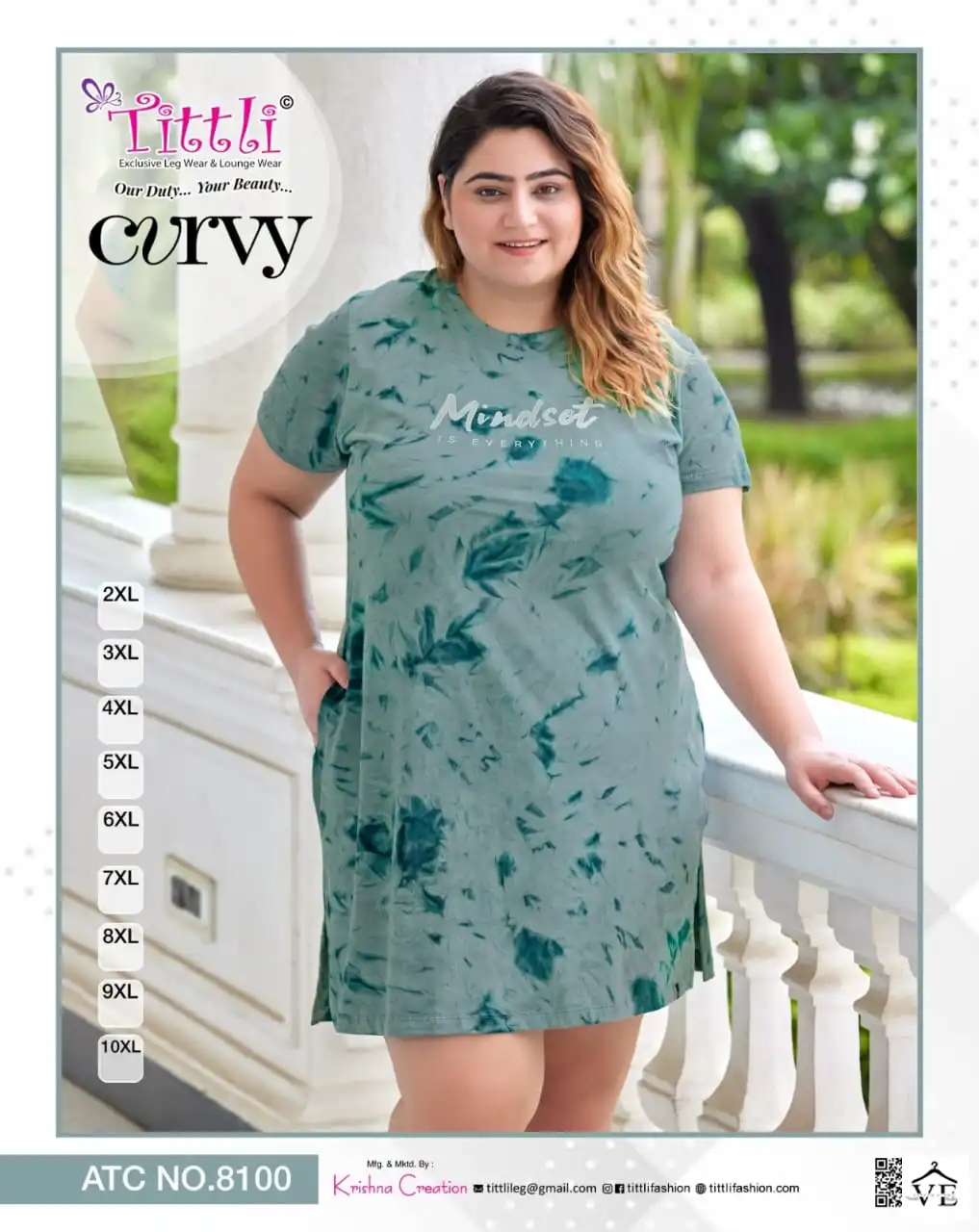 Vardan Ethnic Curvy Cotton Wholesale Big Size Long T-Shirts Catalog — Wholesale Kurtis, MPA wholesale from Surat — view 6