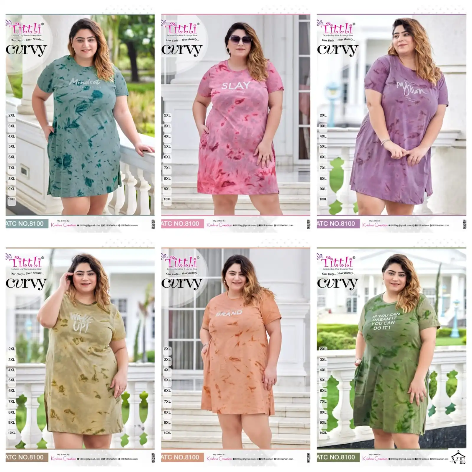 Vardan Ethnic Curvy Cotton Wholesale Big Size Long T-Shirts Catalog — Wholesale Kurtis, MPA wholesale from Surat — view 7