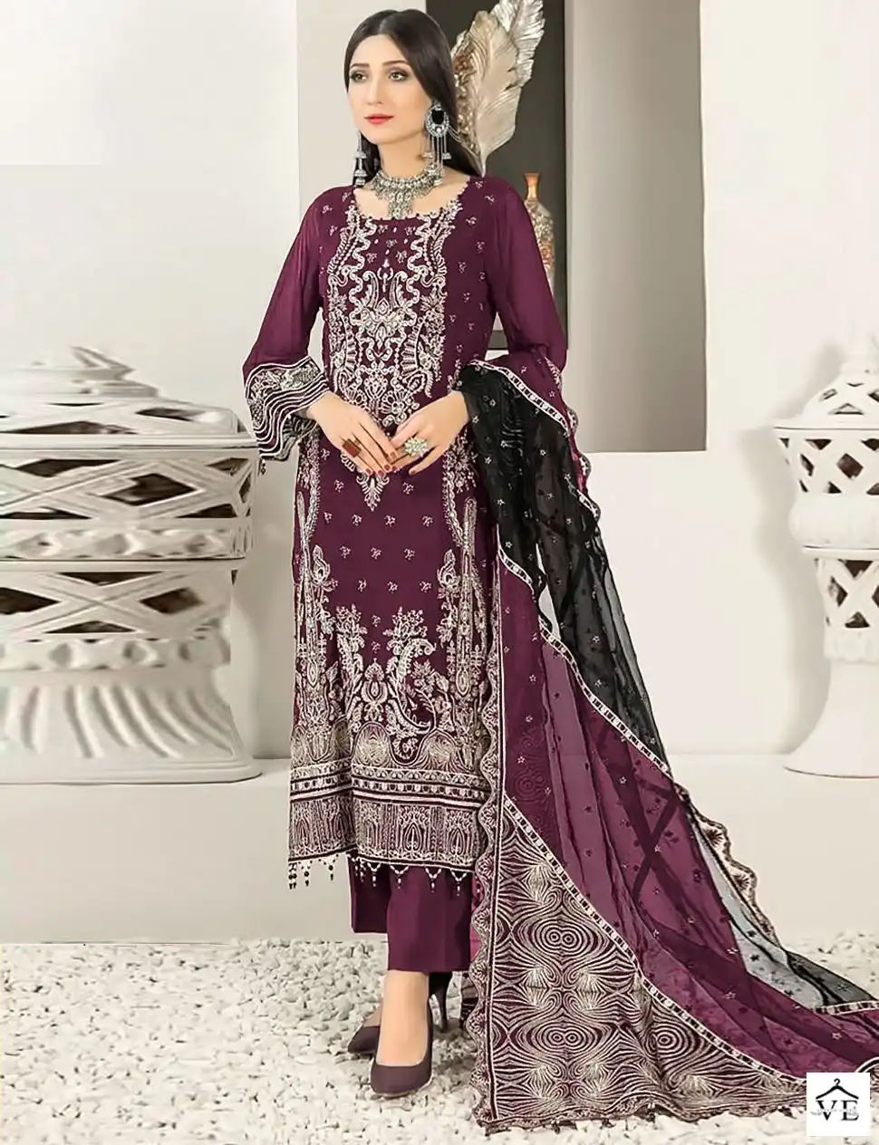 Deepsy D-1062 Georgette Wholesale Pakistani Suit Catalog — Wholesale Salwar Suits, MPA wholesale from Surat — view 1