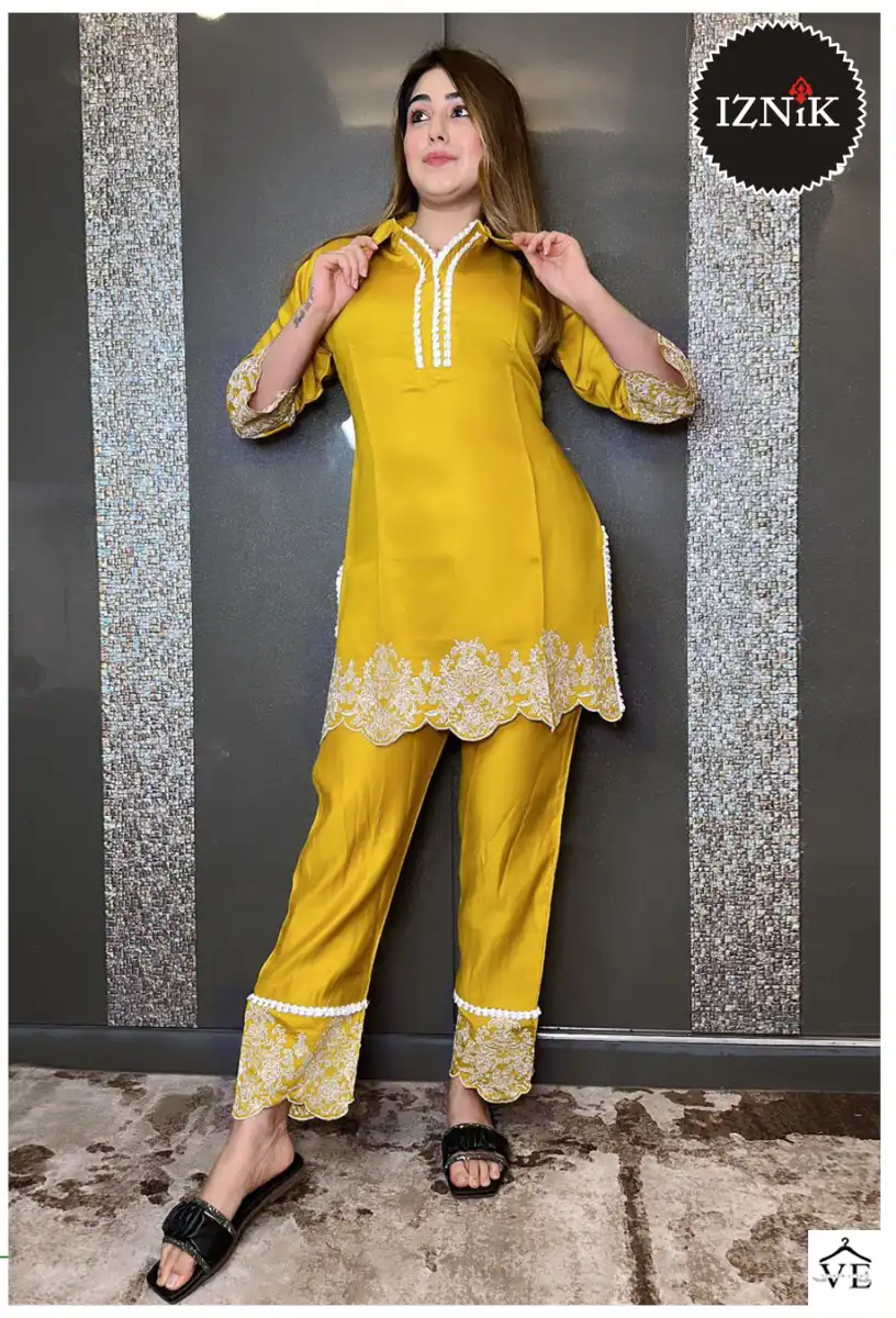 Iznik Fashion D No 110 Cotton Wholesale Designer Tunic With Pant Co-Ords Set Catalog — Wholesale Kurtis, MPA wholesale from Surat — view 2