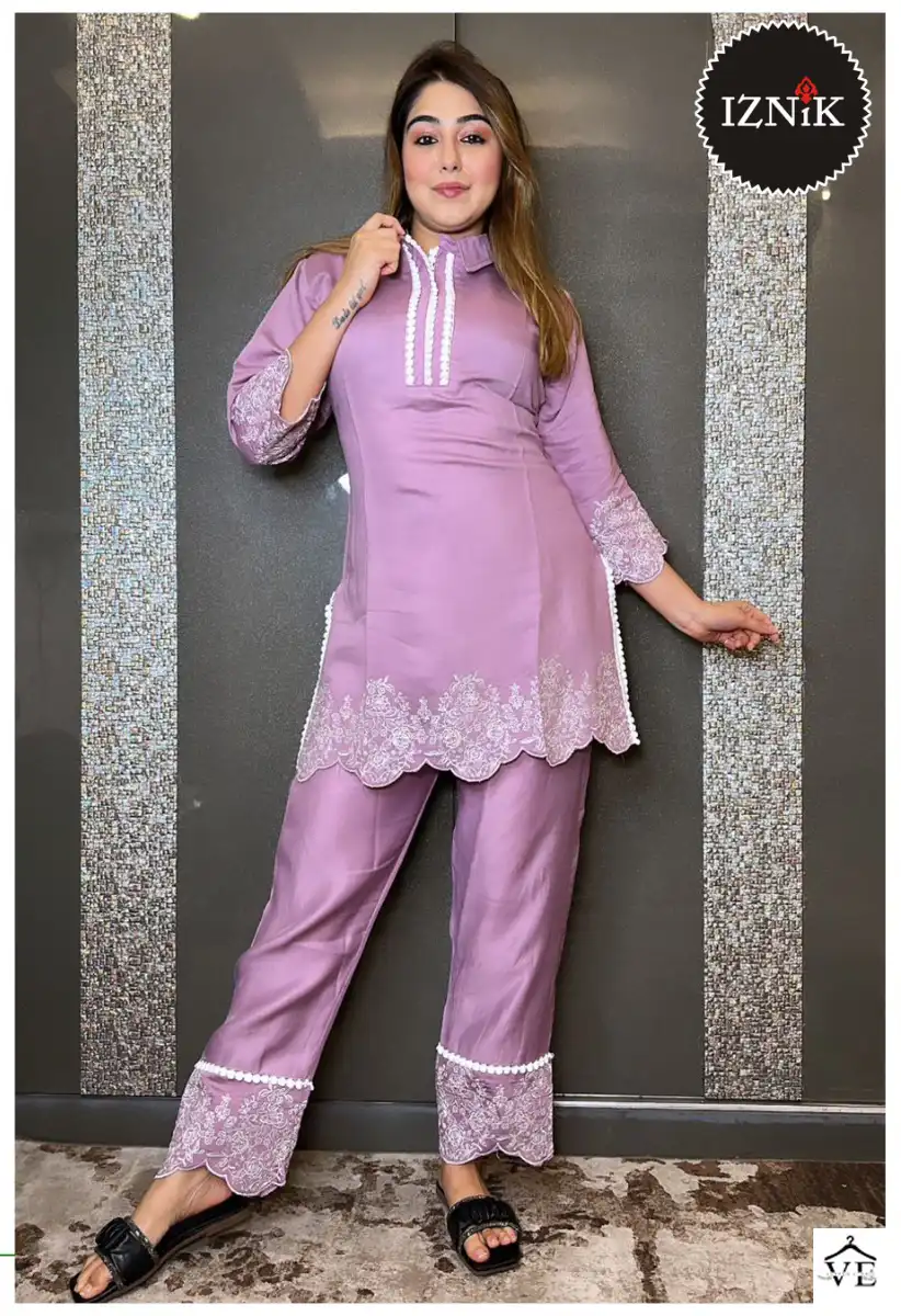 Iznik Fashion D No 110 Cotton Wholesale Designer Tunic With Pant Co-Ords Set Catalog — Wholesale Kurtis, MPA wholesale from Surat — view 3