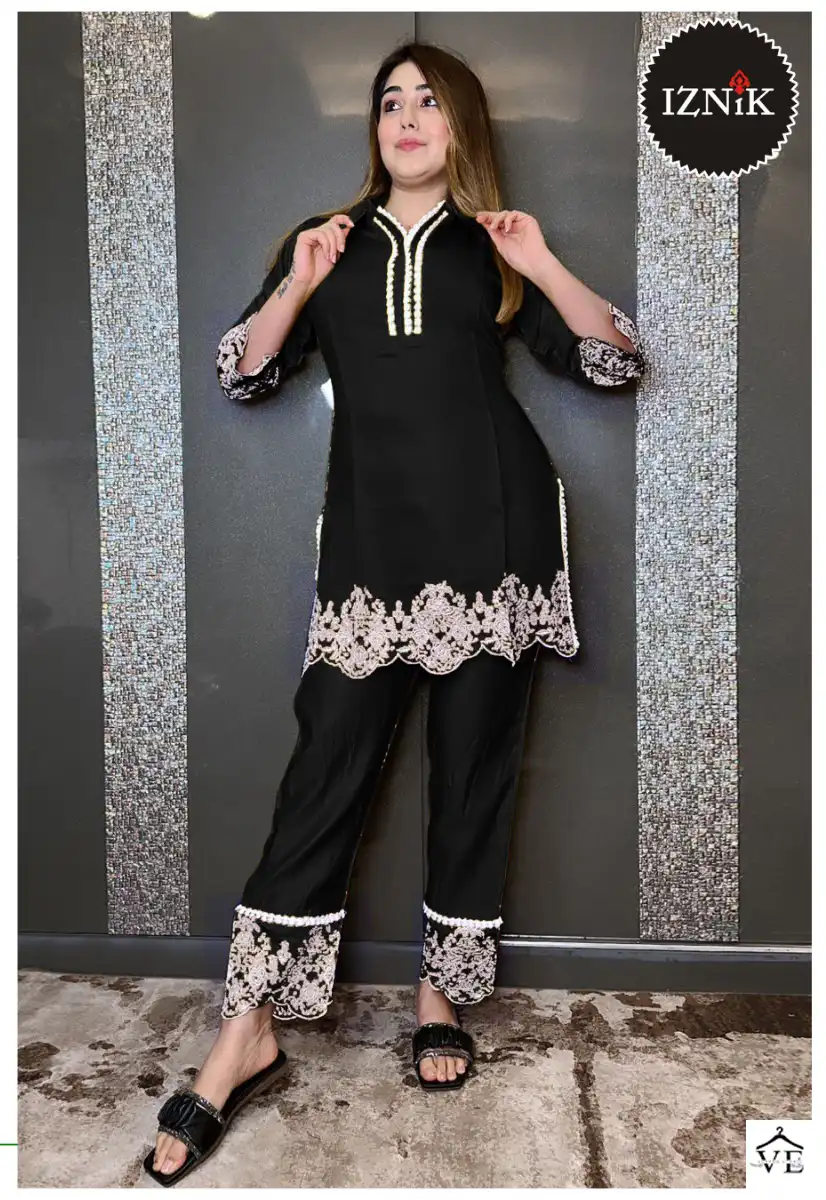 Iznik Fashion D No 110 Cotton Wholesale Designer Tunic With Pant Co-Ords Set Catalog — Wholesale Kurtis, MPA wholesale from Surat — view 4