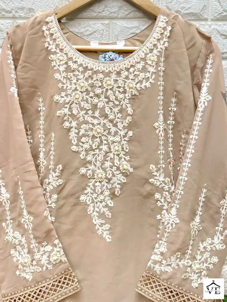 Laxuria D No 1271 Georgette Wholesale Designer Fancy Pakistani Readymade Salwar Suit Catalog — Wholesale Salwar Suits, MPA wholesale from Surat - Gallery Image 3