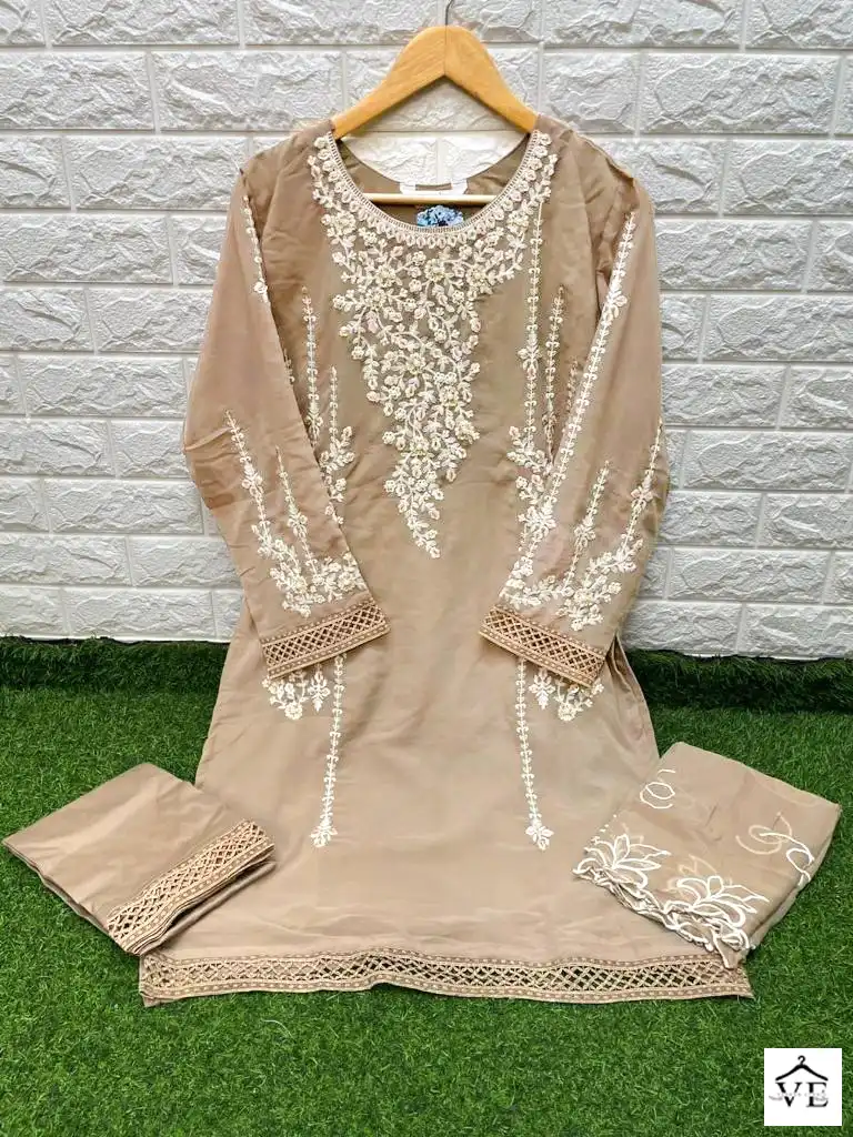 Laxuria D No 1271 Georgette Wholesale Designer Fancy Pakistani Readymade Salwar Suit Catalog — Wholesale Salwar Suits, MPA wholesale from Surat - Gallery Image 4
