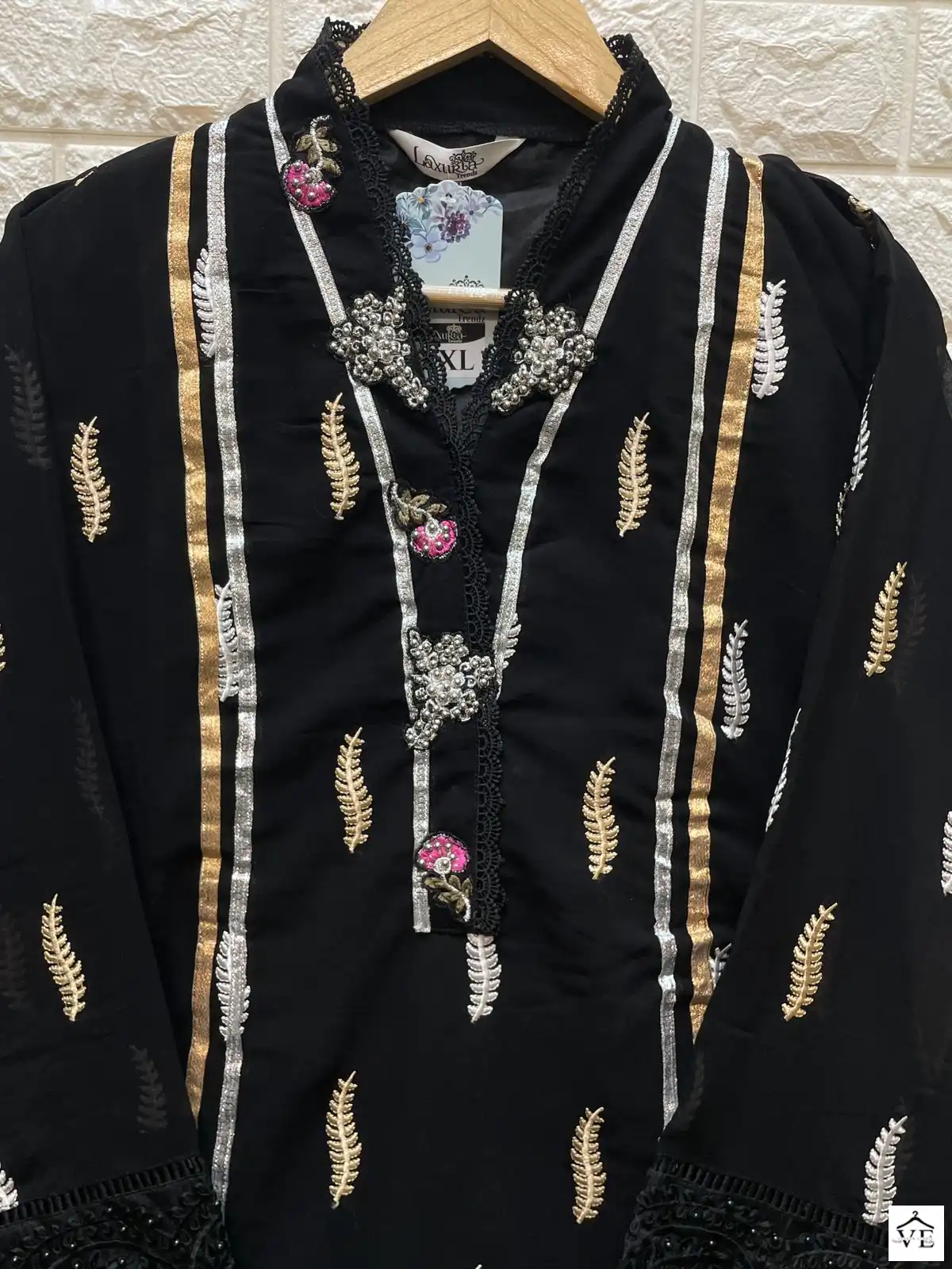 Laxuria D No 1295 Georgette Wholesale Designer Fancy Pakistani Readymade Salwar Suit Catalog — Wholesale Salwar Suits, MPA wholesale from Surat - Gallery Image 2