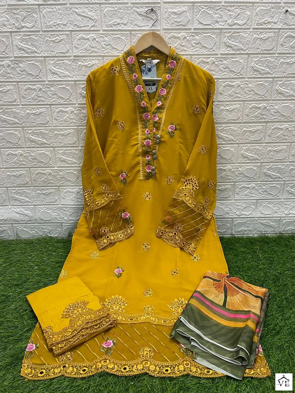 Laxuria D No 1296 Georgette Wholesale Designer Pakistani Readymade Salwar Suit Catalog — Wholesale Salwar Suits, MPA wholesale from Surat — view 2
