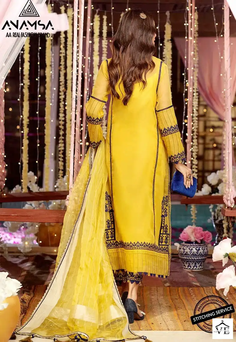 Anamsa 228 Heavy Pure Georgette Wholesale Pakistani Suit — Wholesale Salwar Suits, MPA wholesale from Surat — view 3