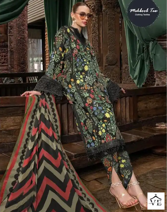 Mehboob 1178 Pure Cotton Wholesale Pakistani Suits Catalog — Wholesale Salwar Suits, MPA wholesale from Surat — view 1