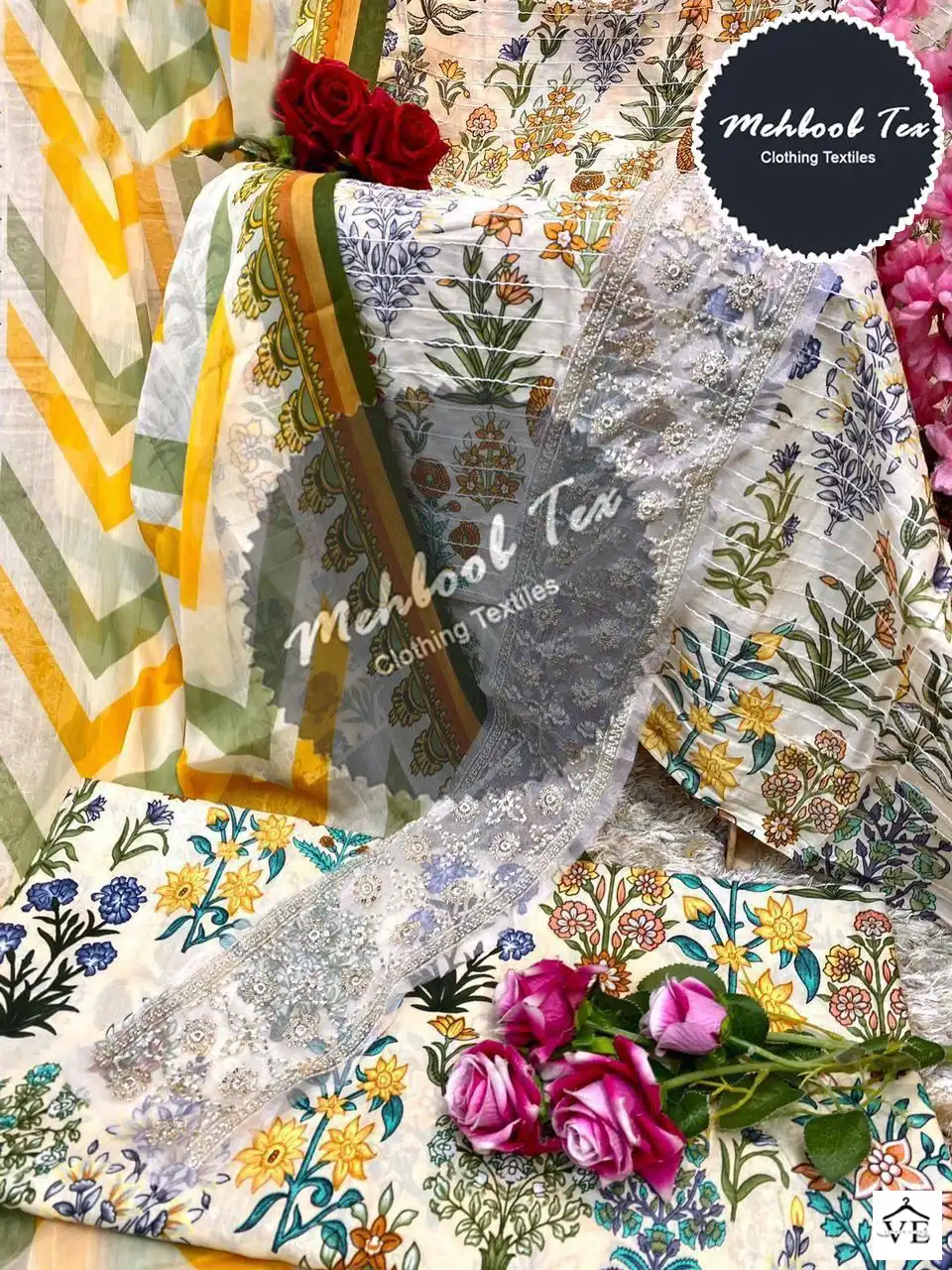Mehboob 1178 Pure Cotton Wholesale Pakistani Suits Catalog — Wholesale Salwar Suits, MPA wholesale from Surat - Gallery Image 9