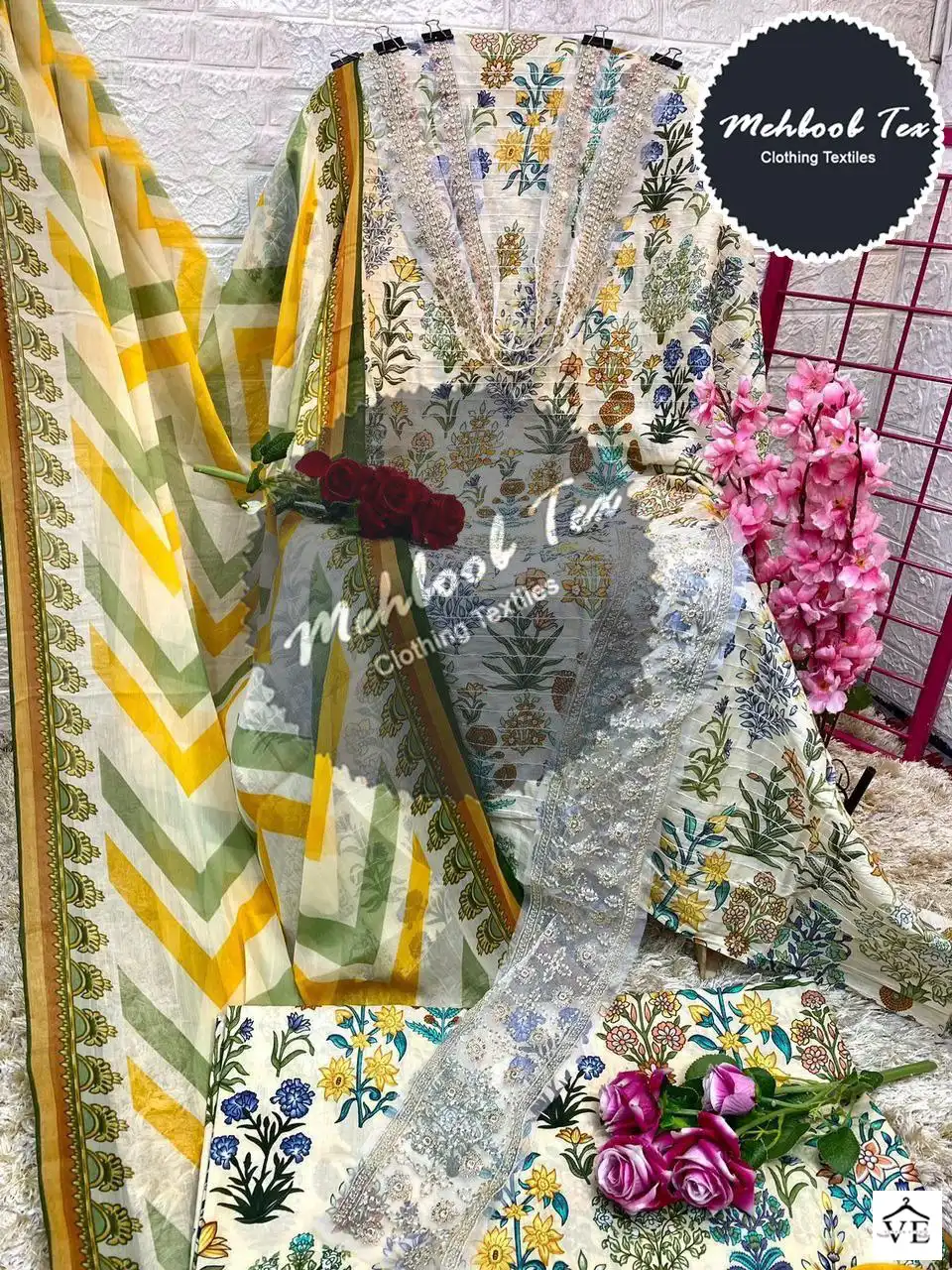 Mehboob 1178 Pure Cotton Wholesale Pakistani Suits Catalog — Wholesale Salwar Suits, MPA wholesale from Surat — view 11
