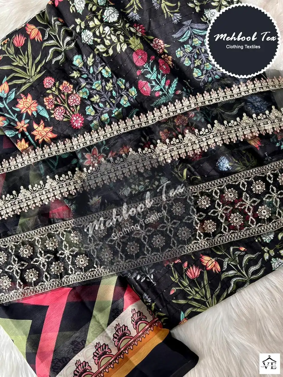Mehboob 1178 Pure Cotton Wholesale Pakistani Suits Catalog — Wholesale Salwar Suits, MPA wholesale from Surat - Gallery Image 4