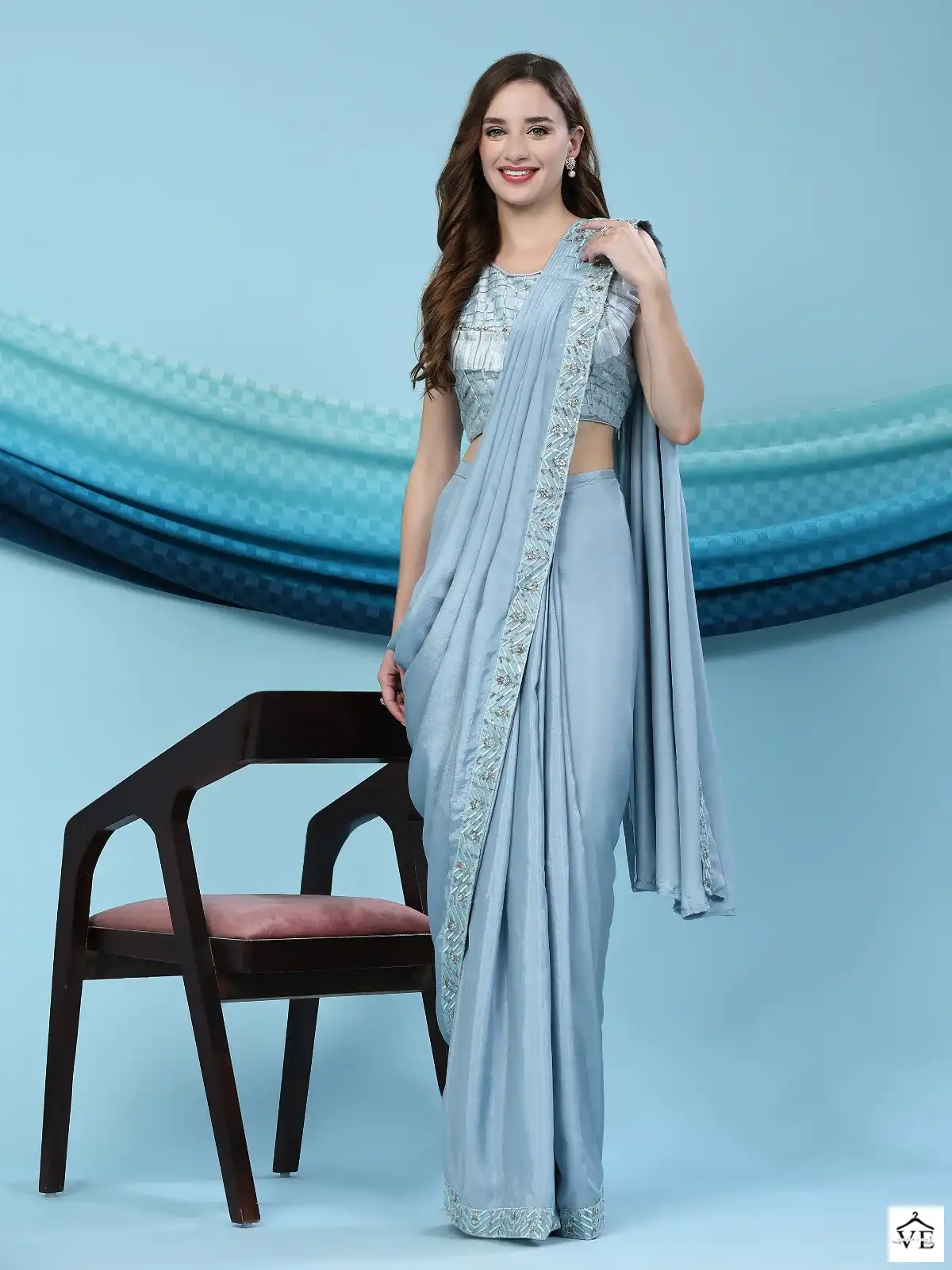 Amoha Design No 247 Silk Satin Wholesale Fancy Sarees Catalog — Wholesale Sarees, MPA wholesale from Surat — view 2