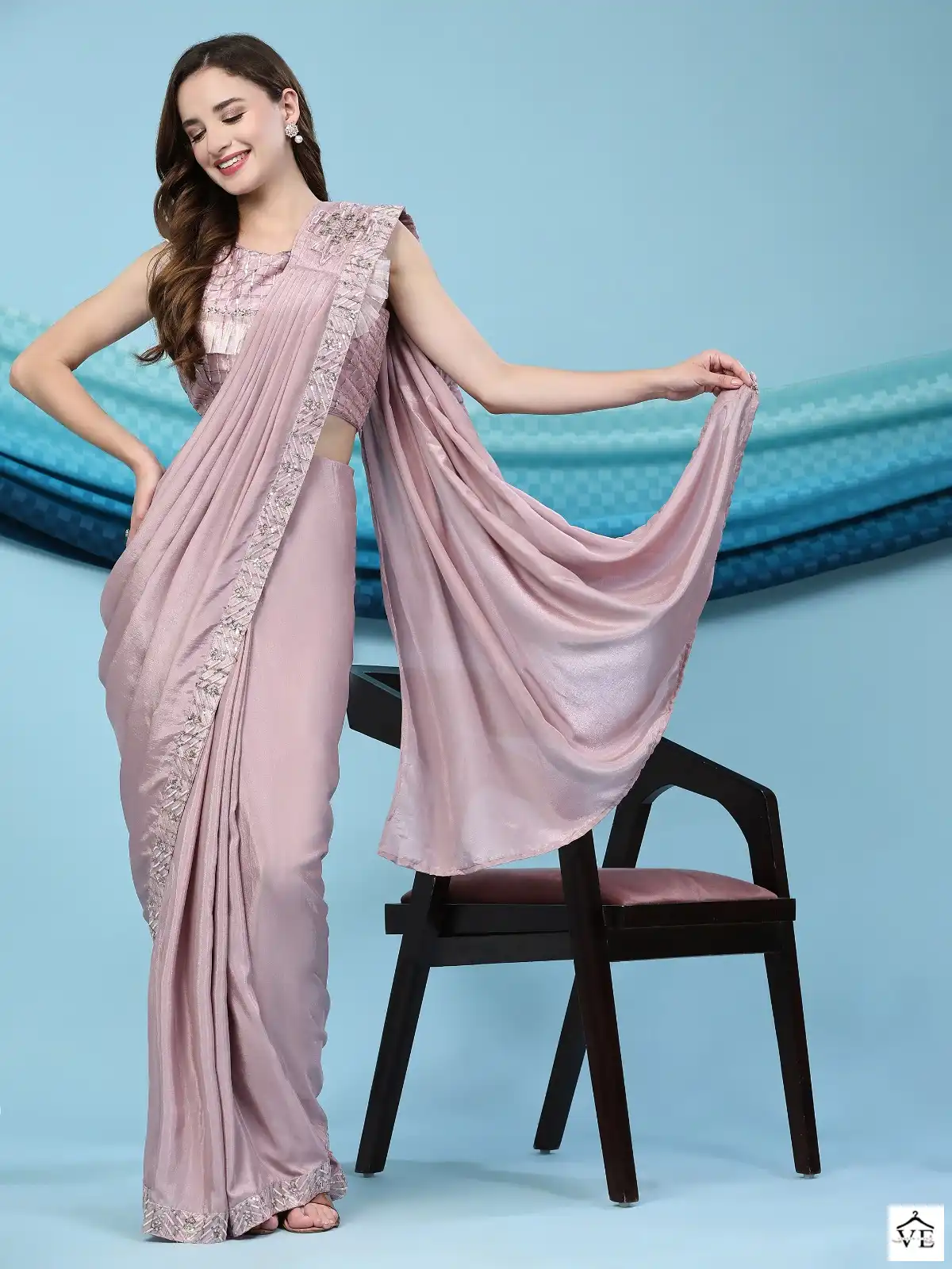 Amoha Design No 247 Silk Satin Wholesale Fancy Sarees Catalog — Wholesale Sarees, MPA wholesale from Surat — view 3