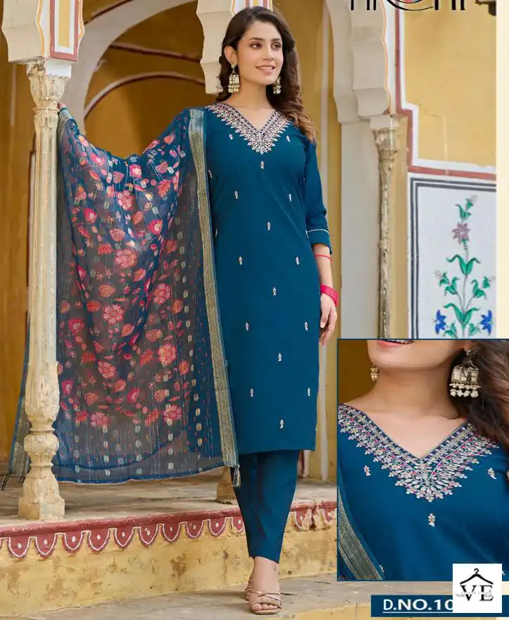 Rajavir Dilkash Vol 1 Viscose Silk Wholesale Designer Readymade Salwar Suit Catalog — Wholesale Salwar Suits, MPA wholesale from Surat — view 1