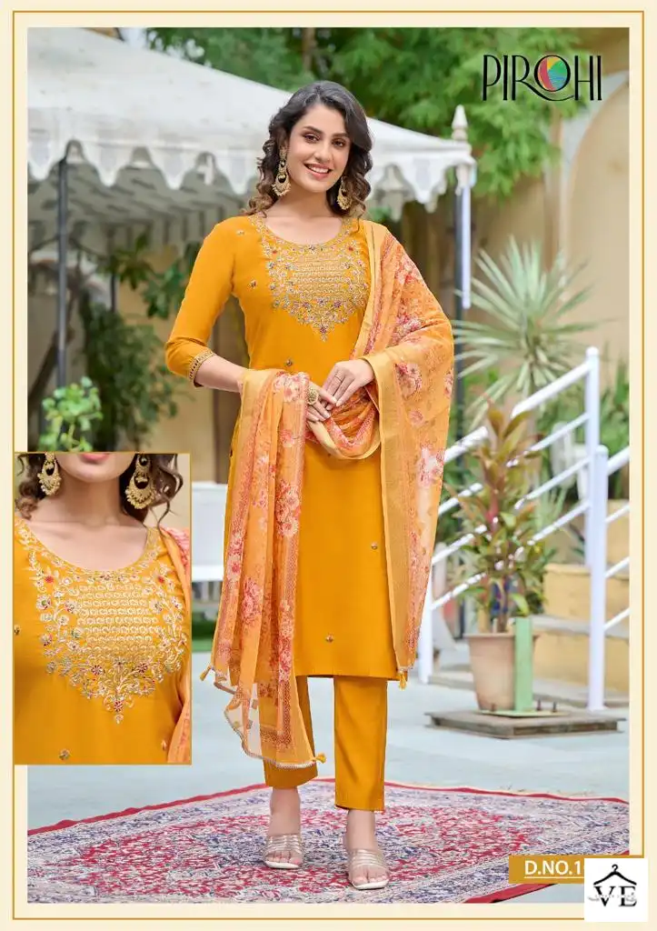 Rajavir Dilkash Vol 1 Viscose Silk Wholesale Designer Readymade Salwar Suit Catalog — Wholesale Salwar Suits, MPA wholesale from Surat - Gallery Image 4