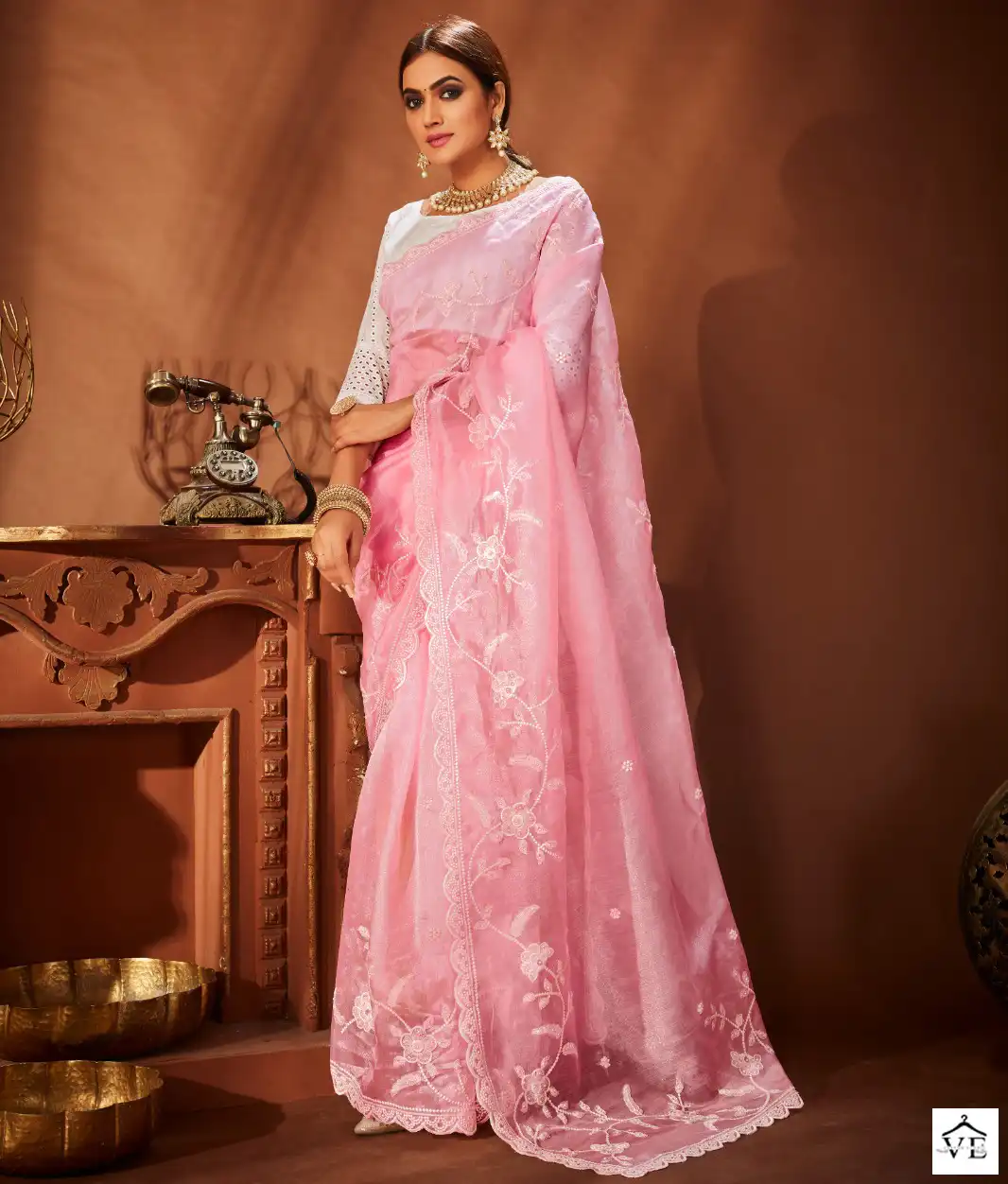VE Diva Vol 2 Khadi Organza Wholesale Saree Catalog — Wholesale Sarees, MPA wholesale from Surat — view 1