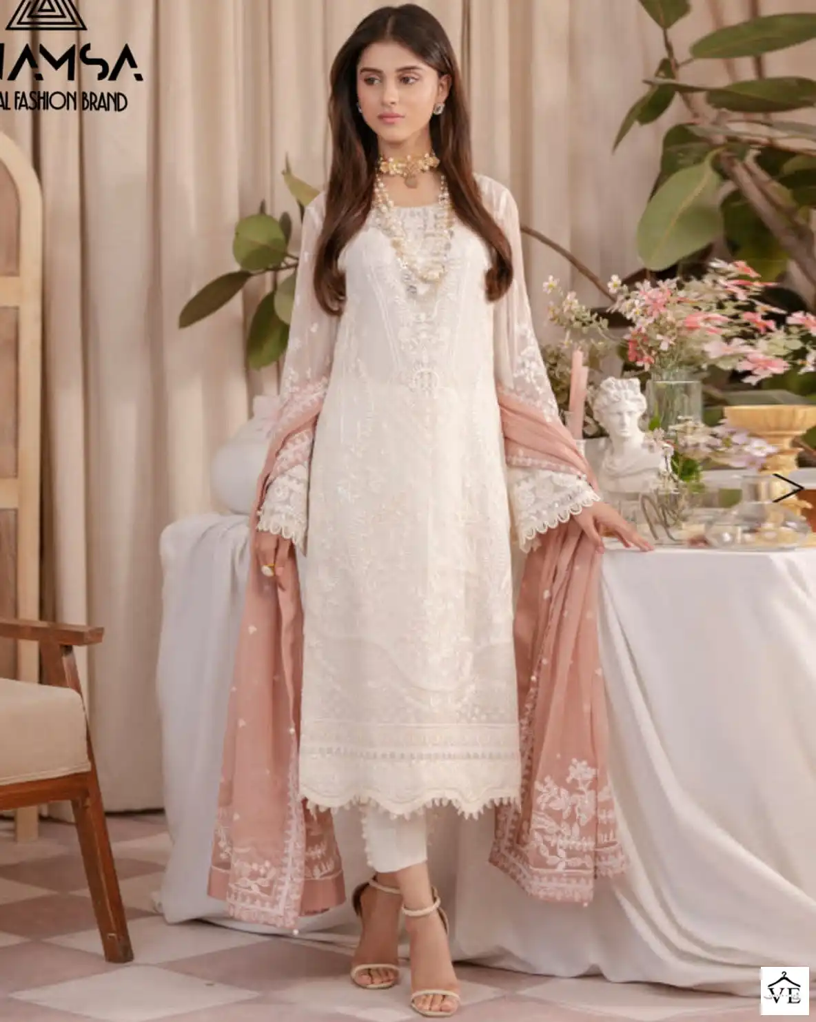 Anamsa D.No 225 Heavy Pure Georgette Wholesale Designer Pakistani Salwar Suit Catalog — Wholesale Salwar Suits, MPA wholesale from Surat — view 1