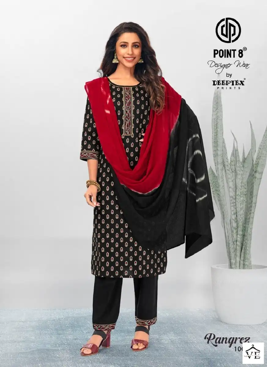 Deeptex Rangrez Vol 1 Heavy Cotton Wholesale Readymade Suits Catalog — Wholesale Salwar Suits, Deeptex wholesale from Surat — view 6