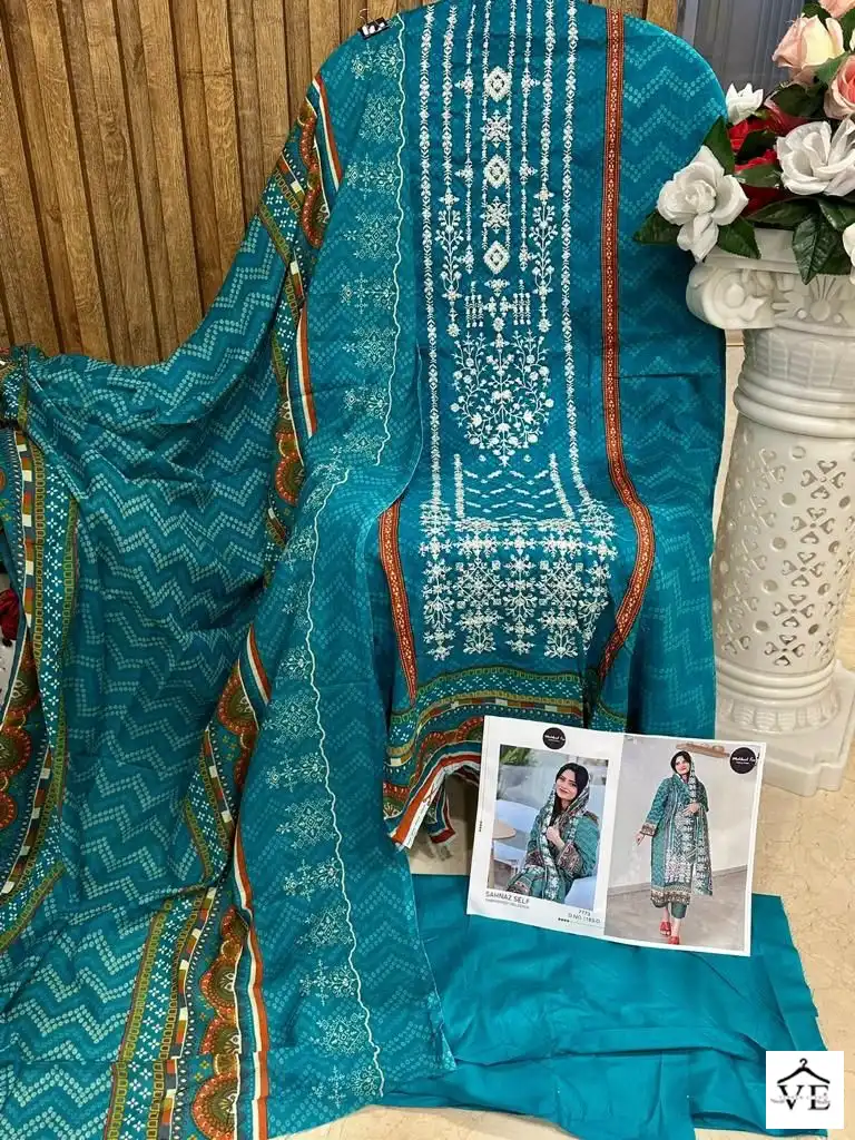 Mehboob Tex Design No 1183 Self Embroidered Wholesale Designer Pakistani Salwar Suit Catalog — Wholesale Salwar Suits, MPA wholesale from Surat - Gallery Image 2