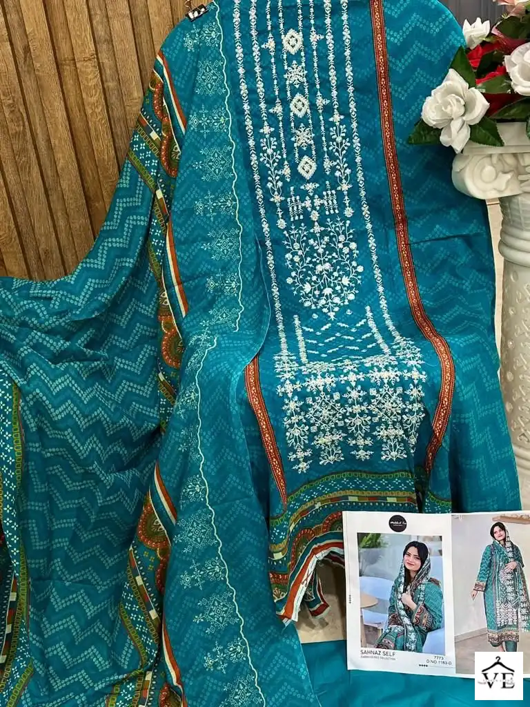 Mehboob Tex Design No 1183 Self Embroidered Wholesale Designer Pakistani Salwar Suit Catalog — Wholesale Salwar Suits, MPA wholesale from Surat - Gallery Image 3