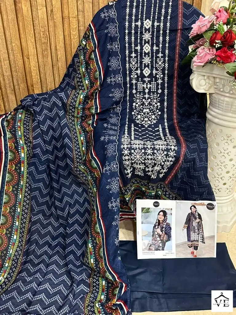 Mehboob Tex Design No 1183 Self Embroidered Wholesale Designer Pakistani Salwar Suit Catalog — Wholesale Salwar Suits, MPA wholesale from Surat - Gallery Image 7