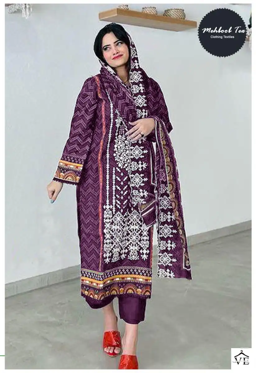 Mehboob Tex Design No 1183 Self Embroidered Wholesale Designer Pakistani Salwar Suit Catalog — Wholesale Salwar Suits, MPA wholesale from Surat - Gallery Image 9