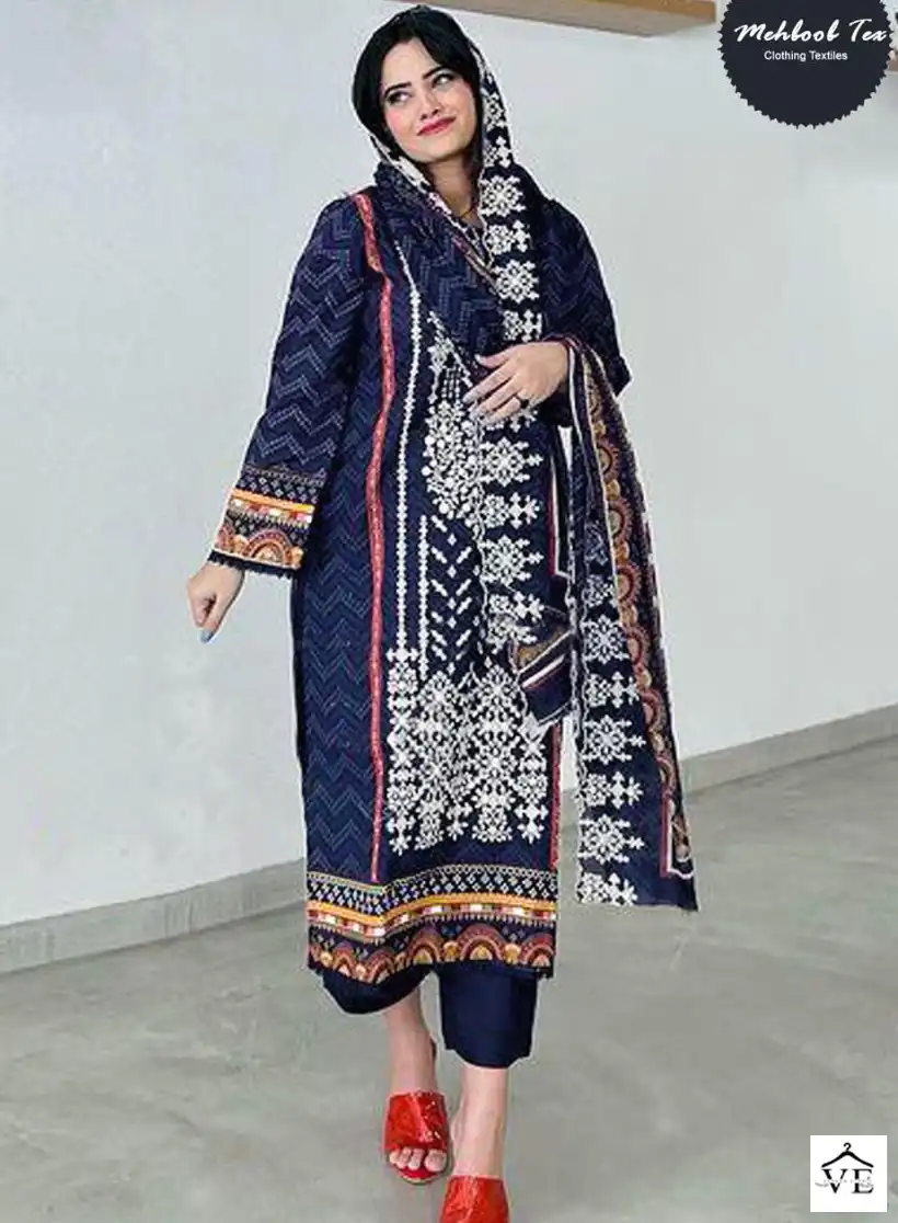 Mehboob Tex Design No 1183 Self Embroidered Wholesale Designer Pakistani Salwar Suit Catalog — Wholesale Salwar Suits, MPA wholesale from Surat — view 1