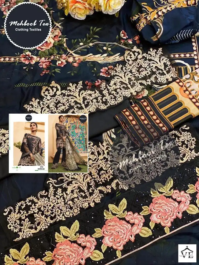 Firdous 1181 Pure Cotton Wholesale Pakistani Suit — Wholesale Salwar Suits, MPA wholesale from Surat — view 9