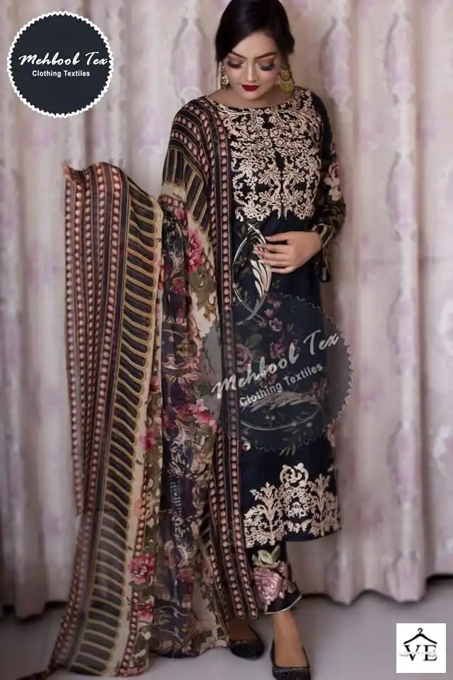 Firdous 1181 Pure Cotton Wholesale Pakistani Suit — Wholesale Salwar Suits, MPA wholesale from Surat — view 2