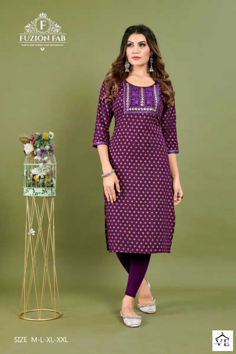 Vardan Ethnic Dhyani Vol 1 Premium Rayon Wholesale Kurtis Catalog — Wholesale Kurtis, MPA wholesale from Surat — view 1
