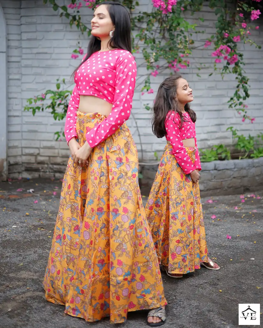 Aaya Divisha Vol 1 Tussar Silk Wholesale Mother Daughter Collection Catalog — Wholesale Kurtis, MPA wholesale from Surat — view 1