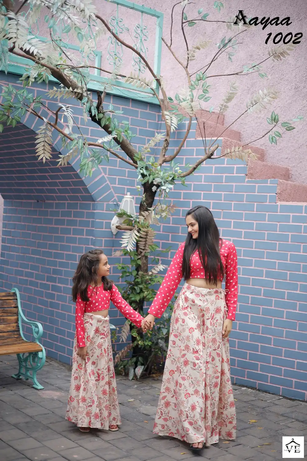Aaya Divisha Vol 1 Tussar Silk Wholesale Mother Daughter Collection Catalog — Wholesale Kurtis, MPA wholesale from Surat - Gallery Image 4