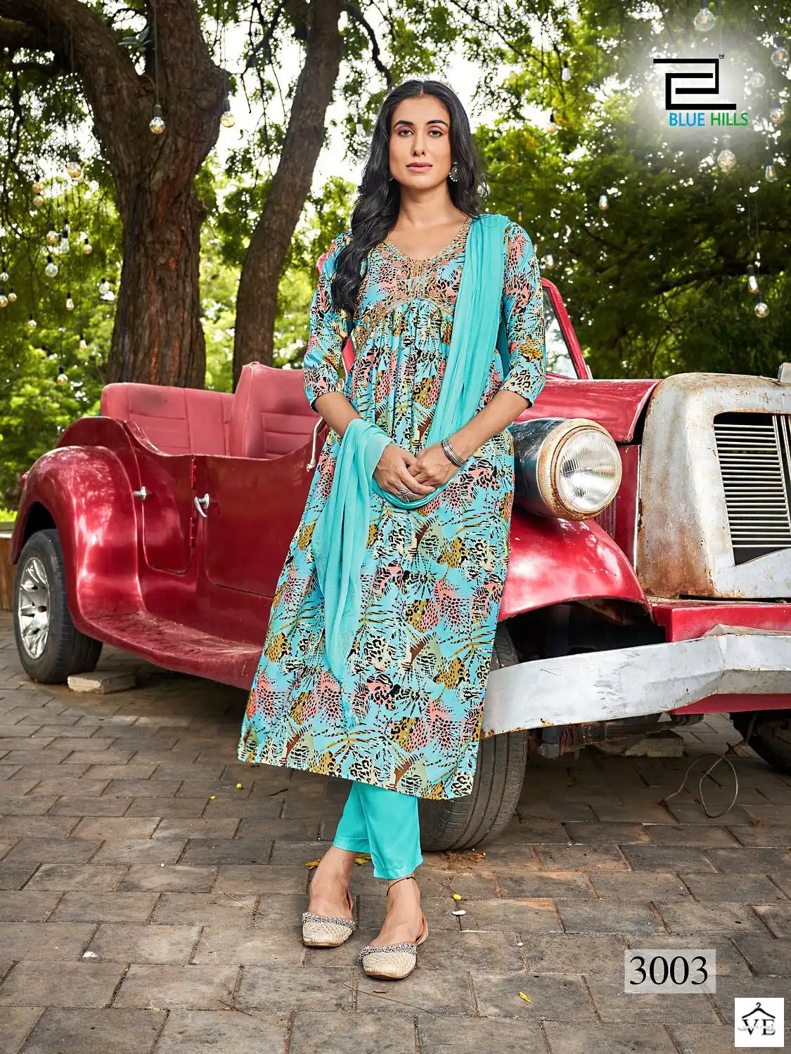 Blue Hills Dolphin Vol 3 Poly Rayon Wholesale Readymade Salwar Suit Catalog — Wholesale Salwar Suits, Blue Hills wholesale from Surat - Gallery Image 2
