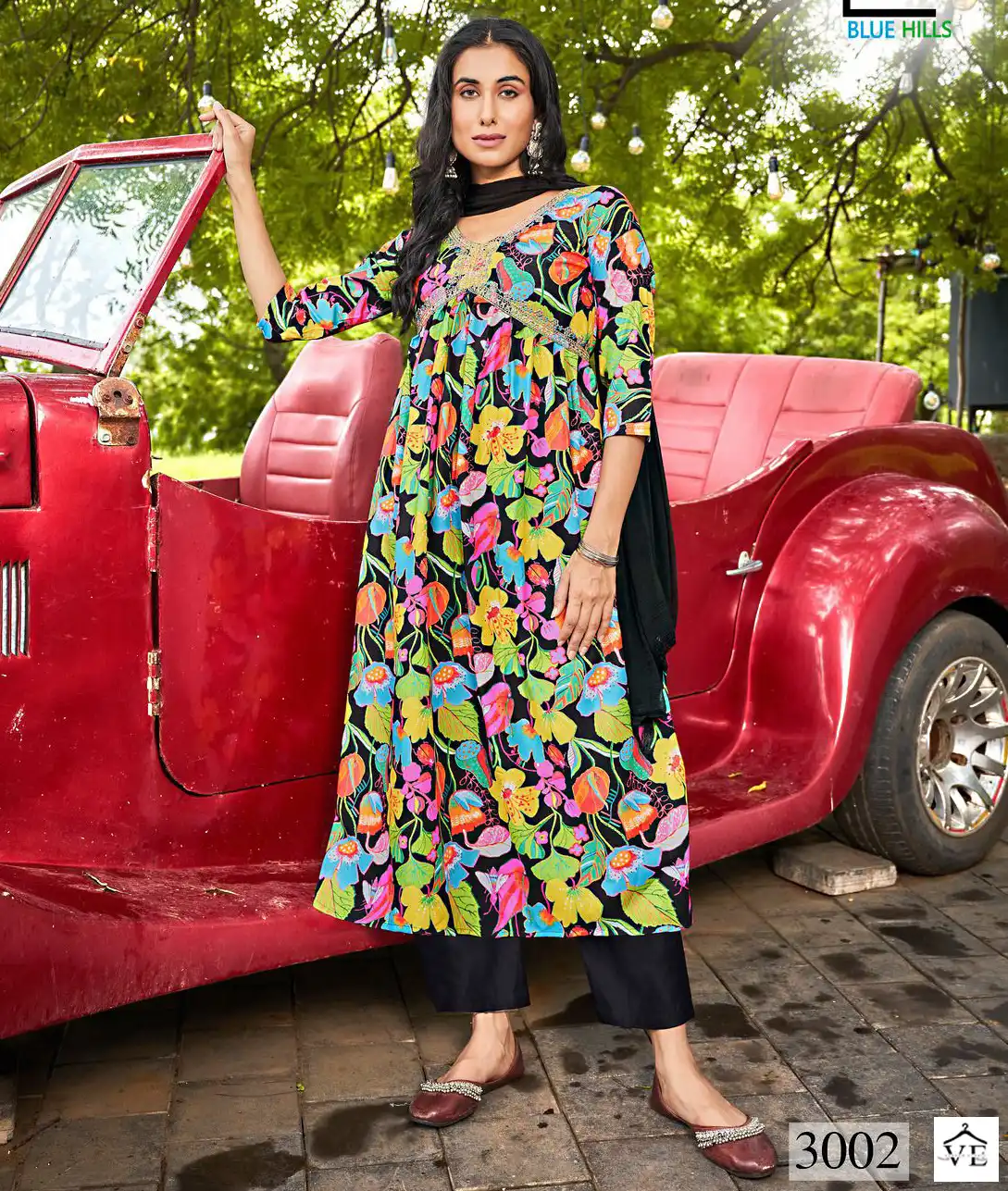 Blue Hills Dolphin Vol 3 Poly Rayon Wholesale Readymade Salwar Suit Catalog — Wholesale Salwar Suits, Blue Hills wholesale from Surat — view 1