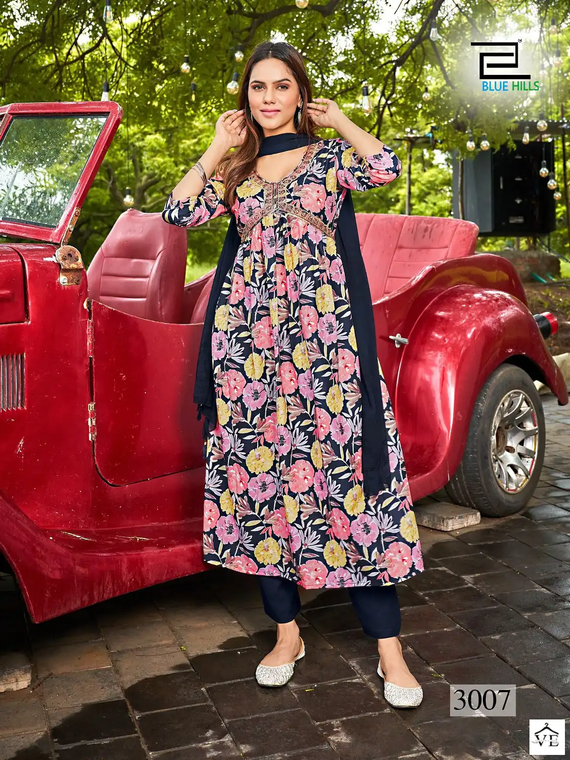 Blue Hills Dolphin Vol 3 Poly Rayon Wholesale Readymade Salwar Suit Catalog — Wholesale Salwar Suits, Blue Hills wholesale from Surat - Gallery Image 8