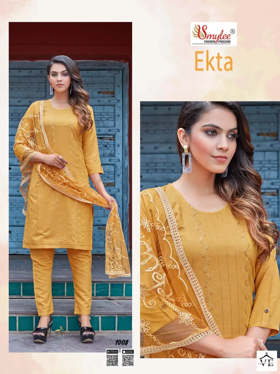 Vardan Ethnic Ekta Heavy Liquied Rayon Wholesale Readymade Salwar Suit Catalog — Wholesale Salwar Suits, MPA wholesale from Surat - Gallery Image 5