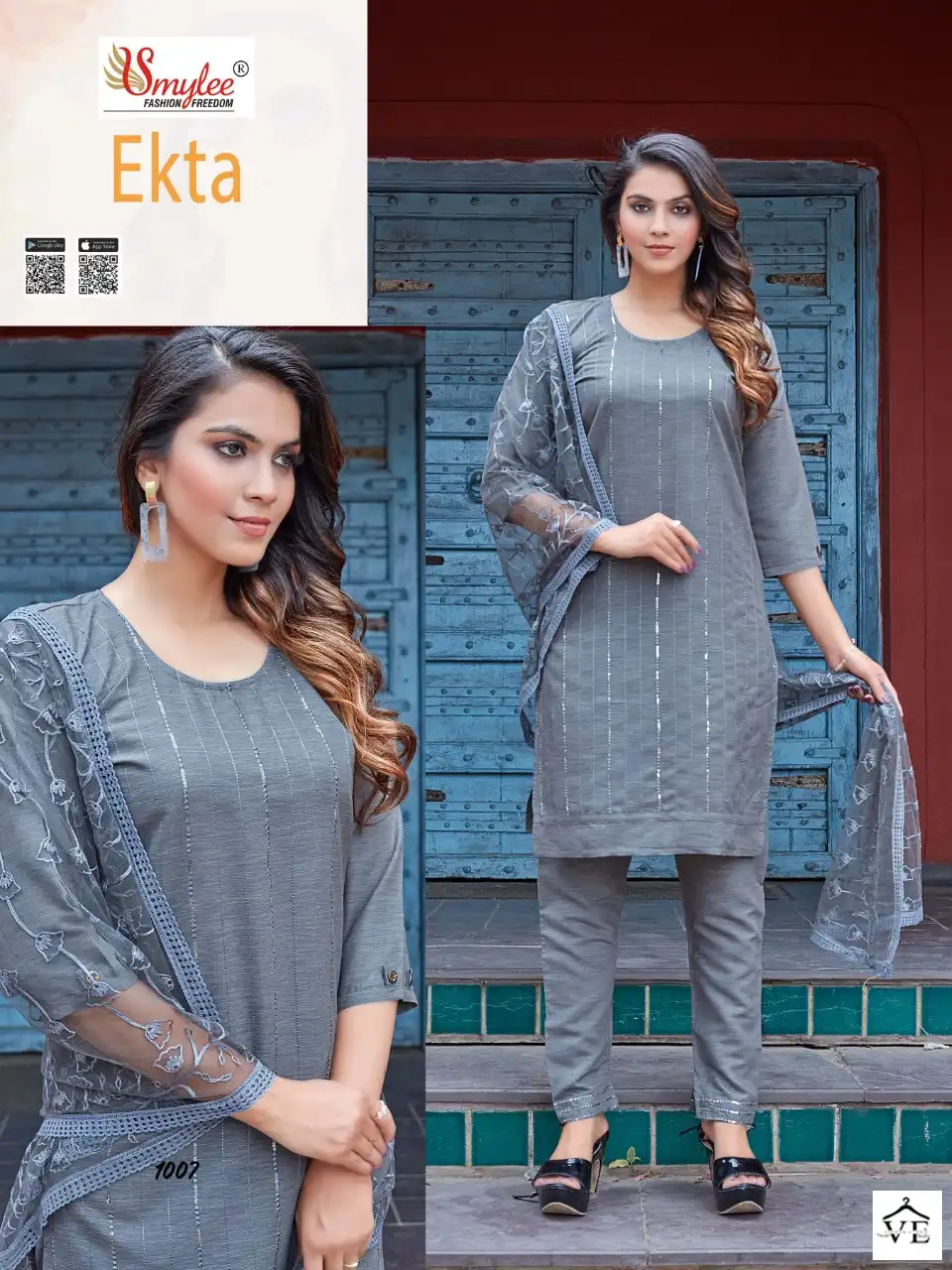 Vardan Ethnic Ekta Heavy Liquied Rayon Wholesale Readymade Salwar Suit Catalog — Wholesale Salwar Suits, MPA wholesale from Surat - Gallery Image 6