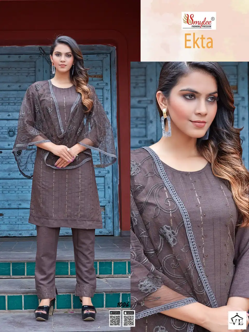 Vardan Ethnic Ekta Heavy Liquied Rayon Wholesale Readymade Salwar Suit Catalog — Wholesale Salwar Suits, MPA wholesale from Surat - Gallery Image 7
