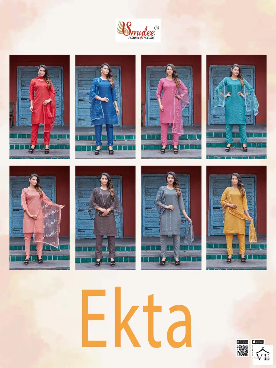 Vardan Ethnic Ekta Heavy Liquied Rayon Wholesale Readymade Salwar Suit Catalog — Wholesale Salwar Suits, MPA wholesale from Surat — view 9