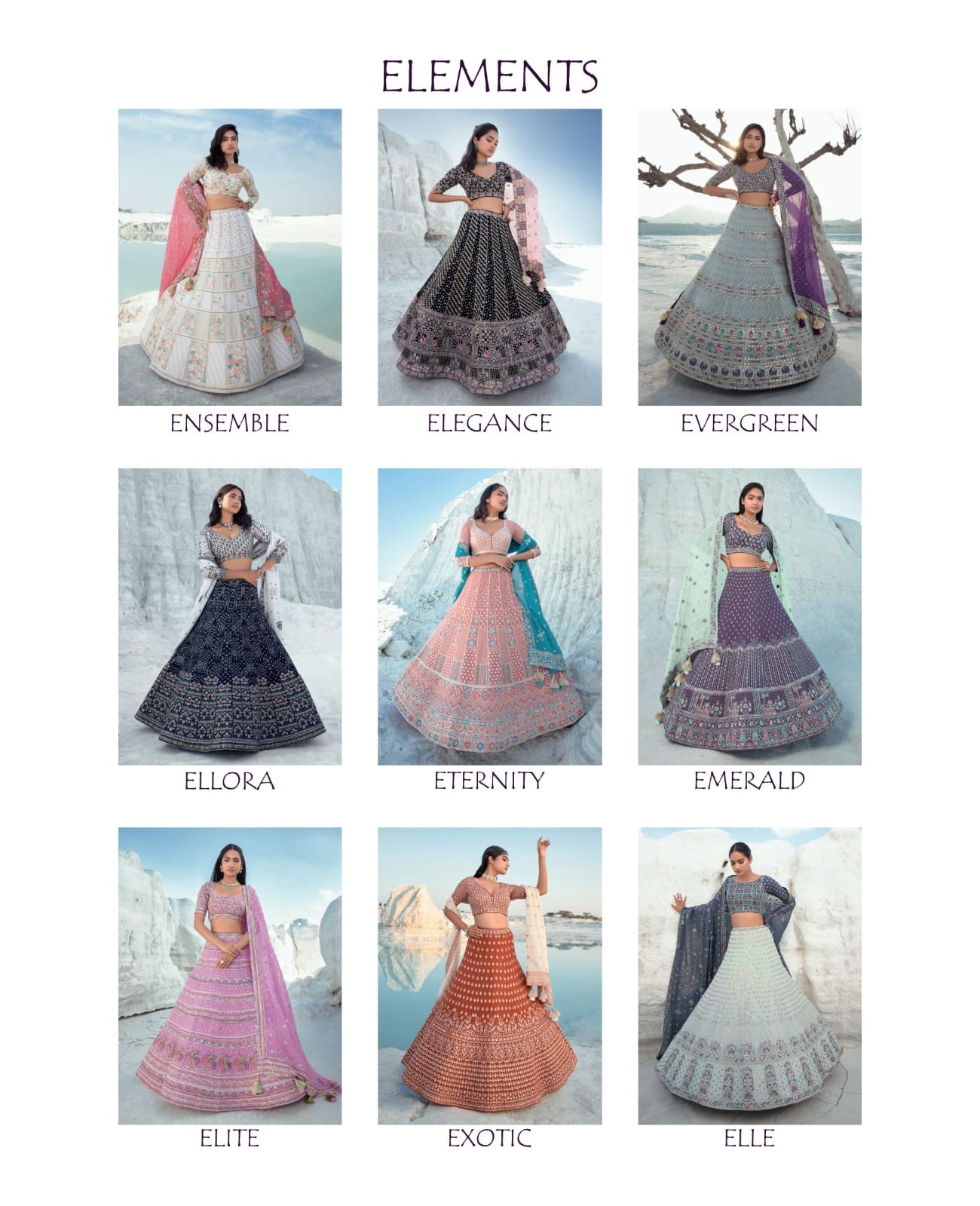 Navkaar Elements Pure Georgette Wholesale Bridal Lehenga Catalog — Wholesale Lehenga, MPA wholesale from Surat — view 13