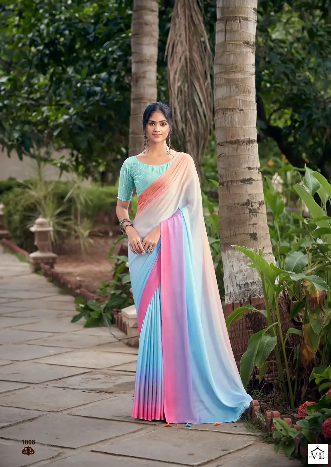 Kashvi Creation Eliza Soft Satin Wholesale Fancy Sarees Catalog — Wholesale Sarees, Kashvi Creation wholesale from Surat - Gallery Image 3