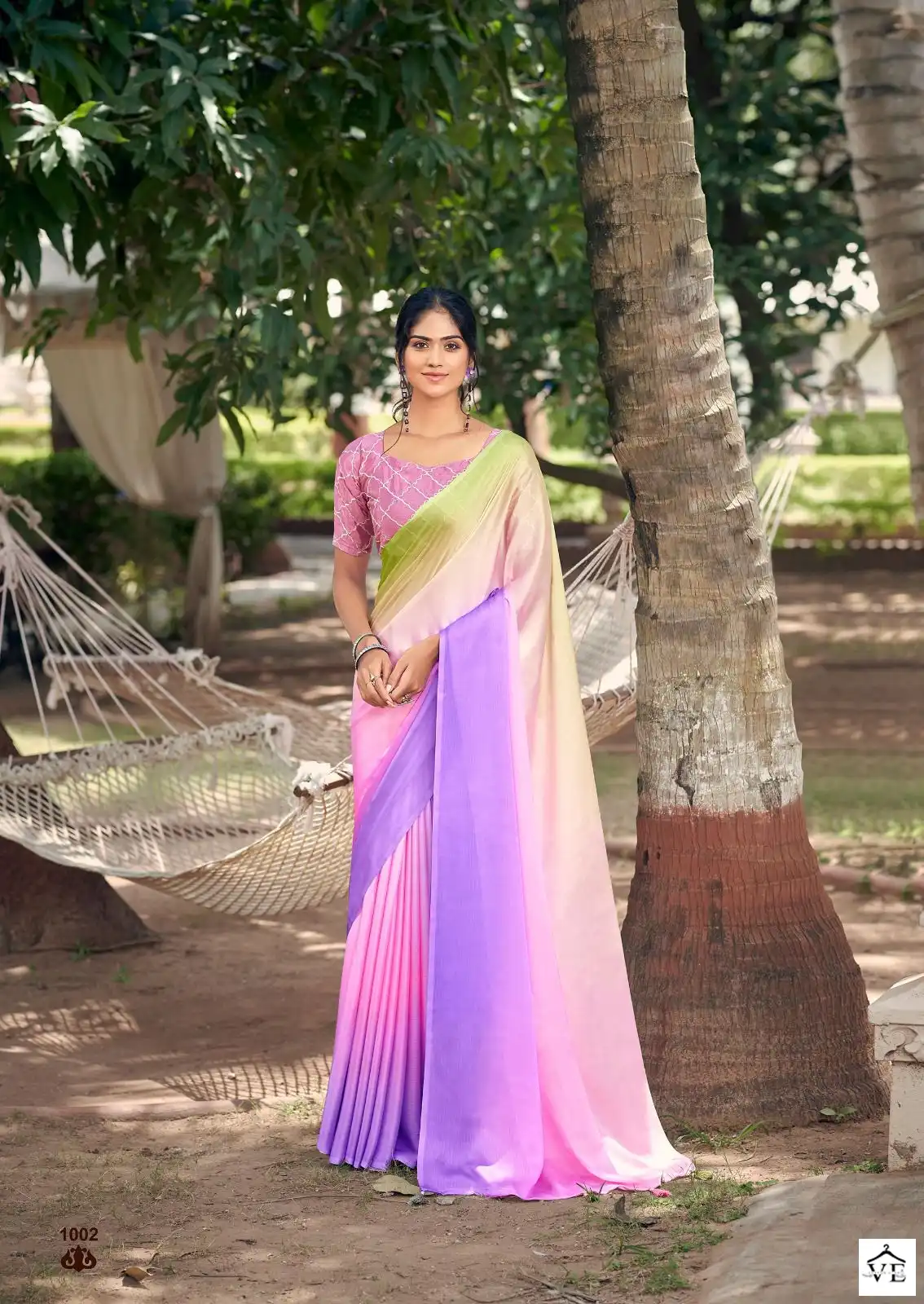 Kashvi Creation Eliza Soft Satin Wholesale Fancy Sarees Catalog — Wholesale Sarees, Kashvi Creation wholesale from Surat - Gallery Image 4