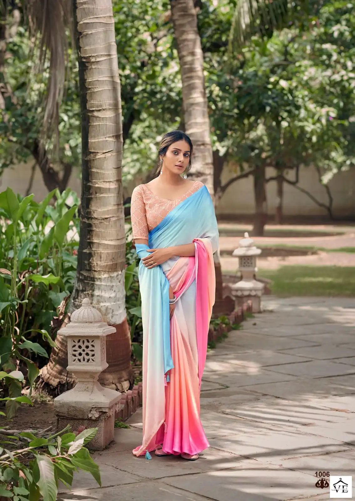 Kashvi Creation Eliza Soft Satin Wholesale Fancy Sarees Catalog — Wholesale Sarees, Kashvi Creation wholesale from Surat - Gallery Image 7