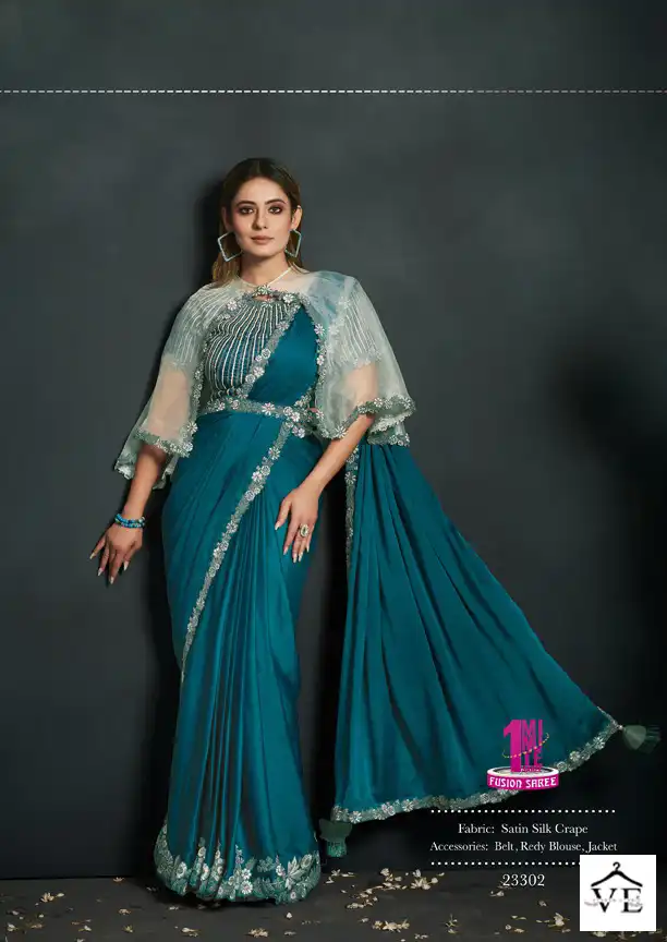 Mahotsav Enigma Georgette Wholesale Designer Saree Catalog — Wholesale Sarees, MPA wholesale from Surat - Gallery Image 2