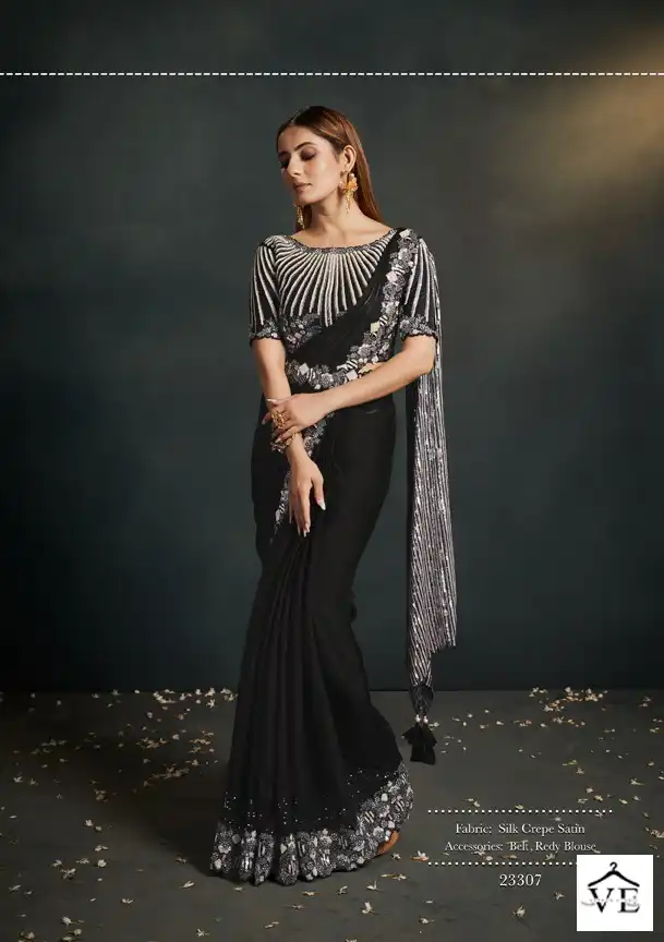 Mahotsav Enigma Georgette Wholesale Designer Saree Catalog — Wholesale Sarees, MPA wholesale from Surat - Gallery Image 9
